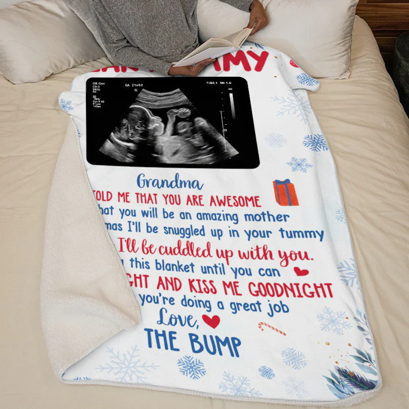Custom Photo You Will Be An Amazing Mother - Family Personalized Custom Baby Blanket - Baby Shower Gift, First Christmas Gift, Christmas Gift For First Mom - Image 5
