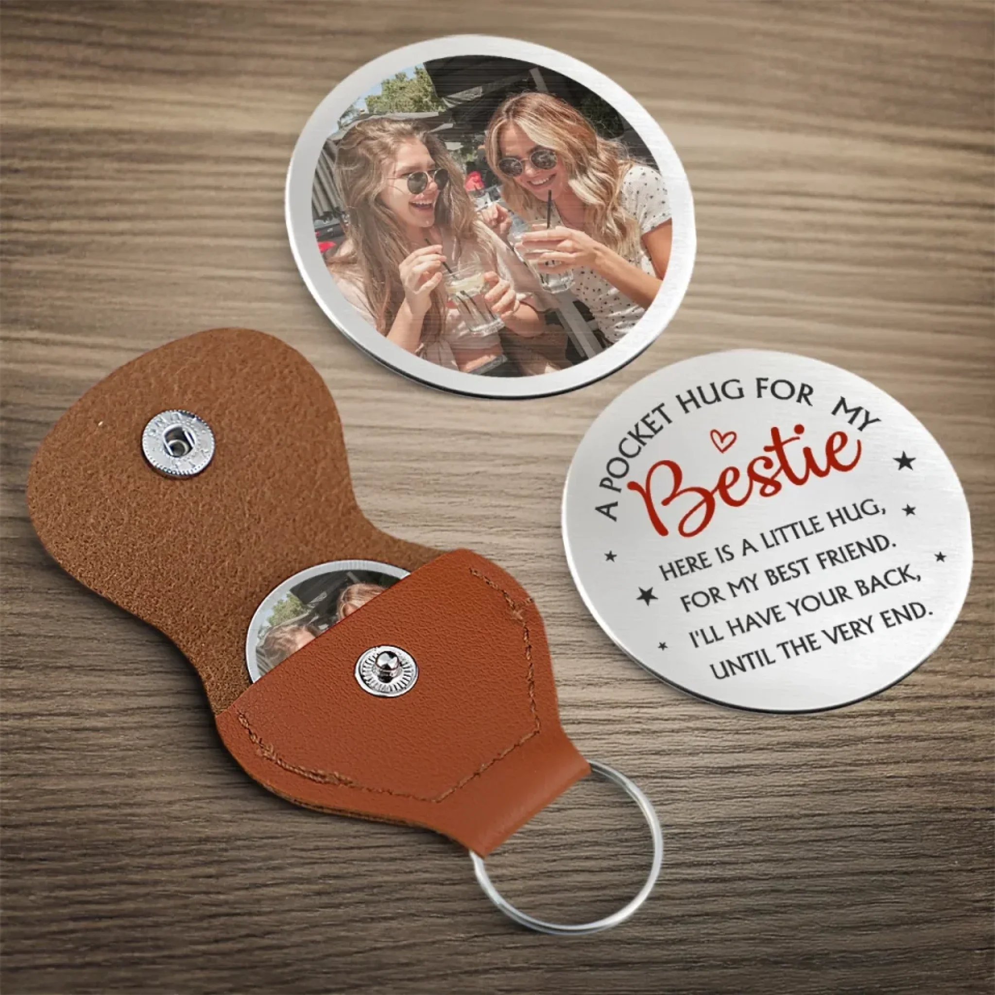 Custom Photo Your Pocket Full Of Love - Family Personalized Custom Pocket Hug - Graduation Gift For Family Members, Siblings, Brothers, Sisters - Image 4