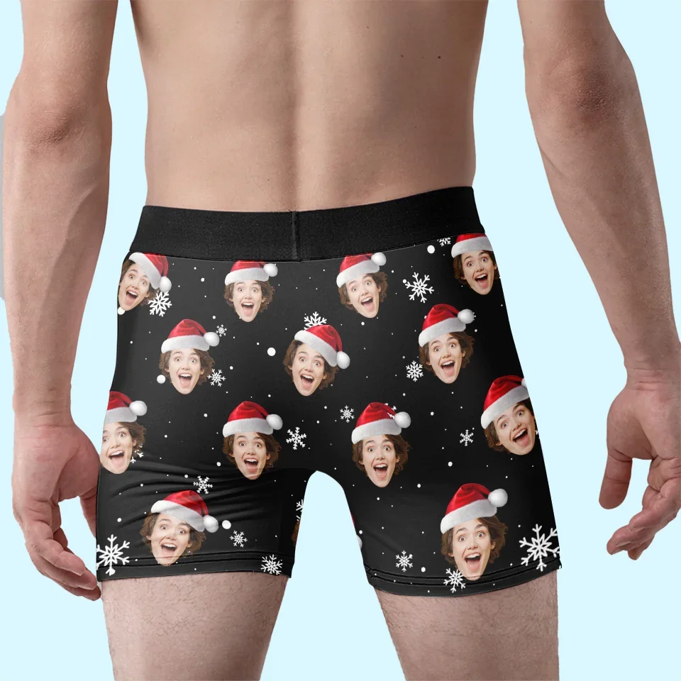 Custom Photo Your Smile Makes Every Moment Together Special - Couple Personalized Custom Boxer Briefs, Men's Boxers - Christmas Gift For Husband Wife, Anniversary - Image 4