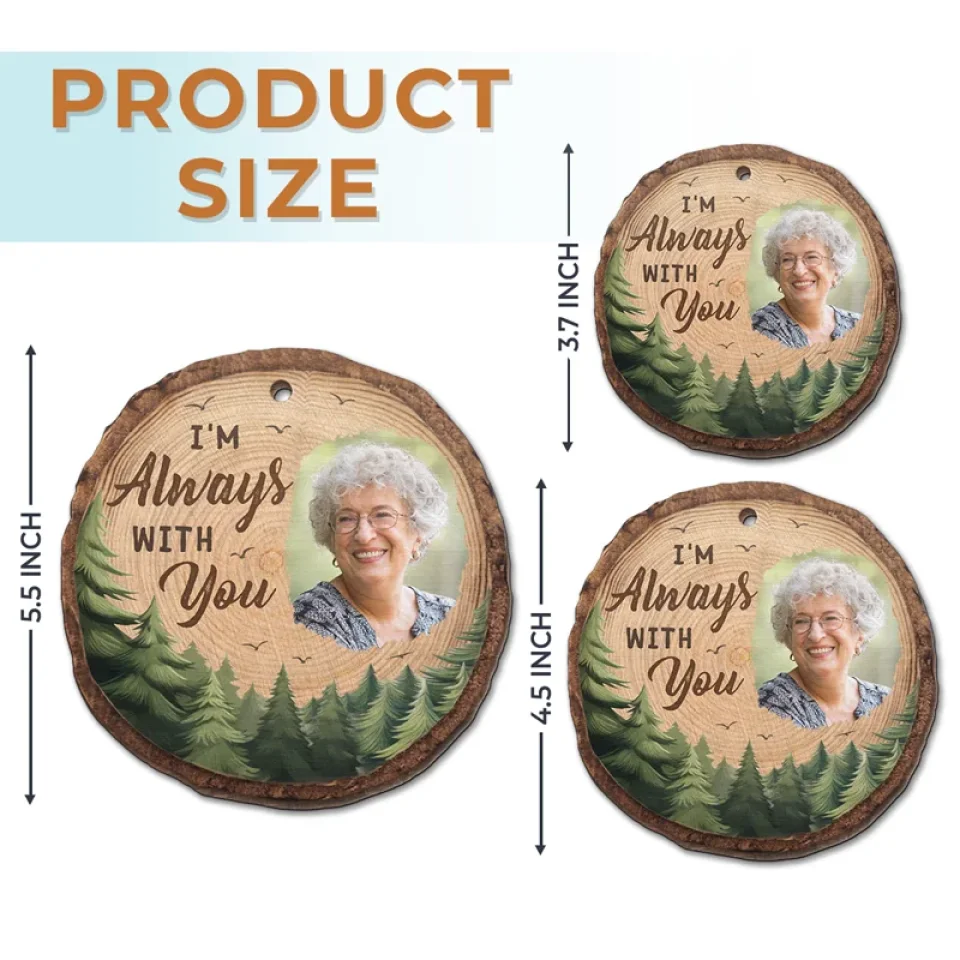 Custom Photo Your Spirit Lives On In Our Hearts - Memorial Personalized Custom Ornament - Wood Custom Shaped - Sympathy Gift, Christmas Gift For Family Members - Image 6