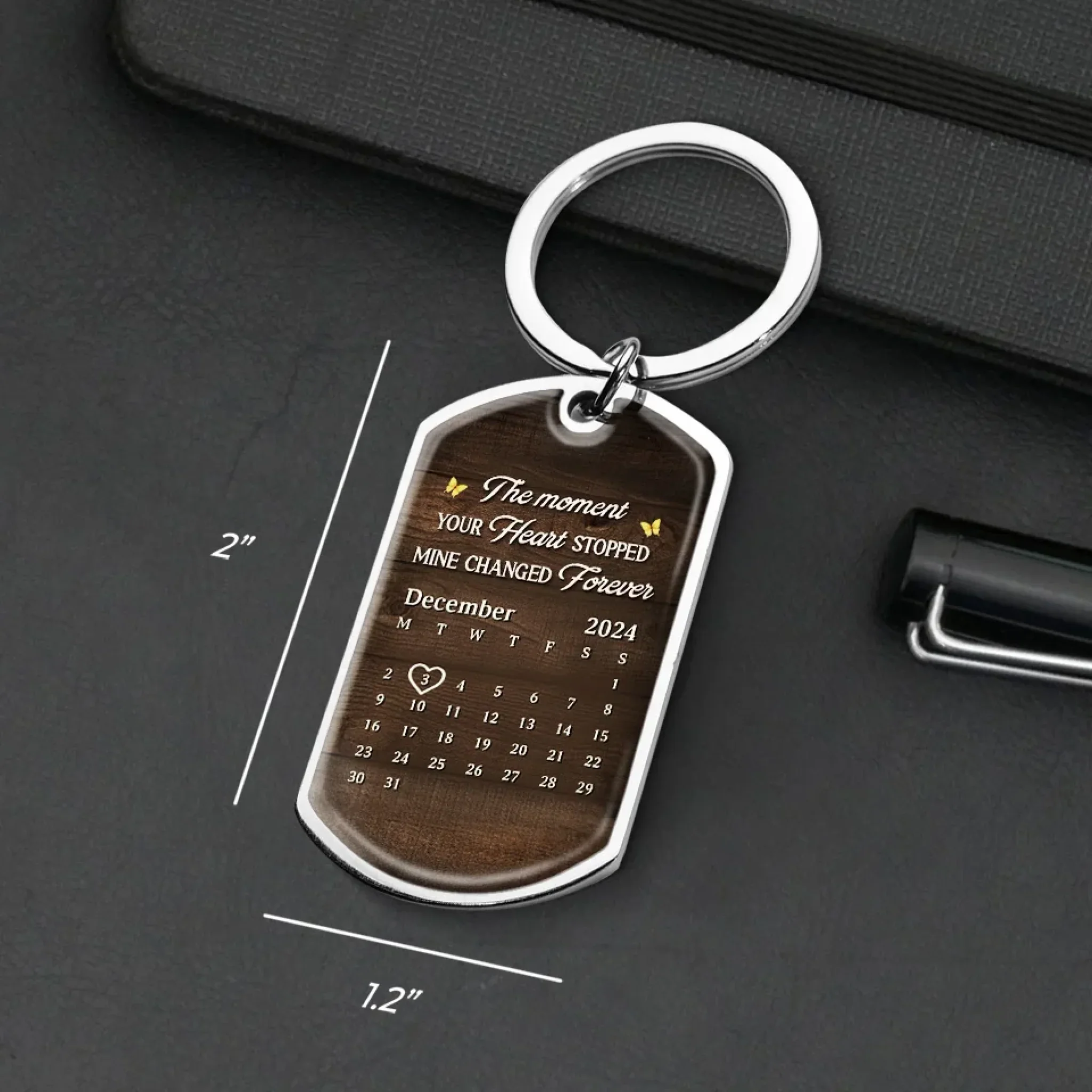 Custom Photo Your Spirit Shines On - Memorial Personalized Custom Keychain - Sympathy Gift For Family Members - Image 5