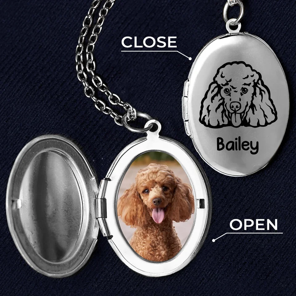Custom Photo You're Always On My Mind - Memorial Personalized Custom Locket Necklace - Sympathy Gift For Pet Owners, Pet Lovers - Image 3