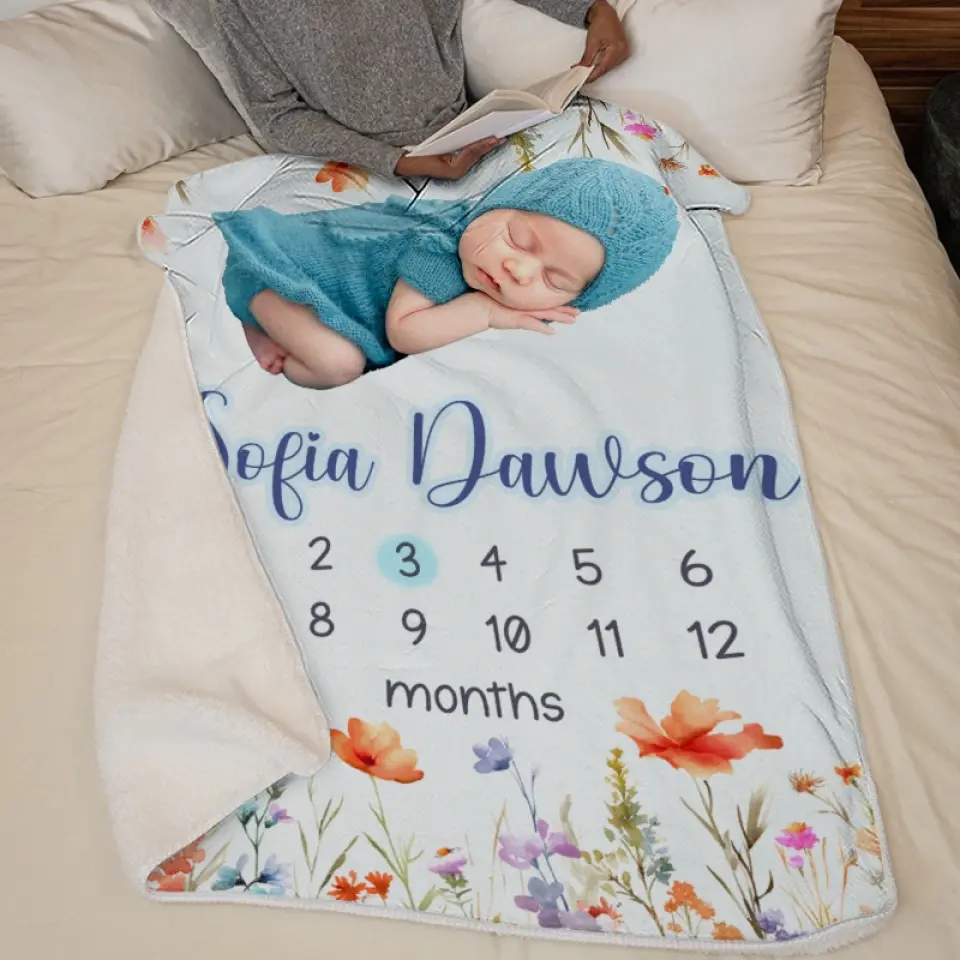 Custom Photo You’re My Favorite Reason To Lose Sleep - Family Personalized Custom Baby Blanket - Gift For Baby Kids, Newborn Baby - Image 6