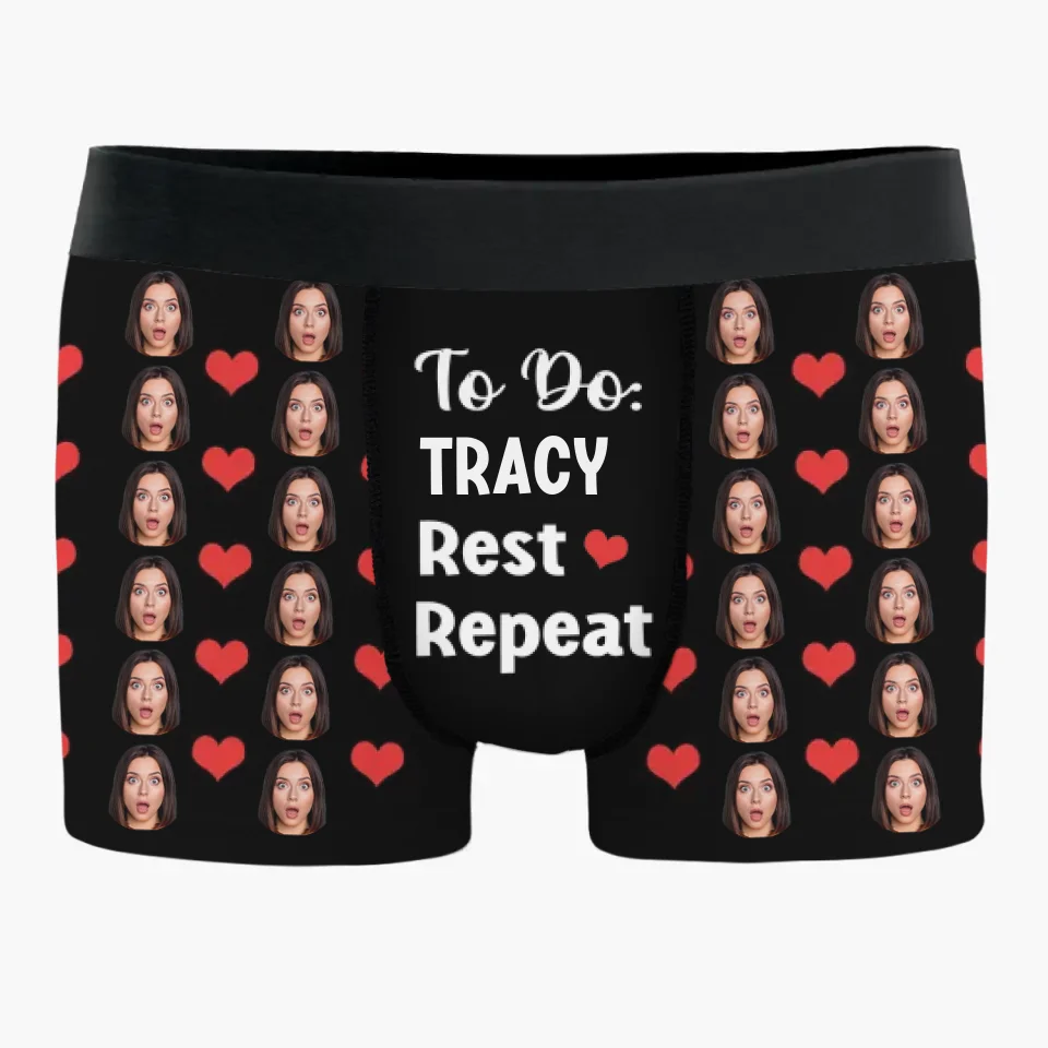 Custom Photo You’re The Reason I Believe In Love - Couple Personalized Custom Boxer Briefs, Men's Boxers - Gift For Husband Wife, Anniversary - Image 2