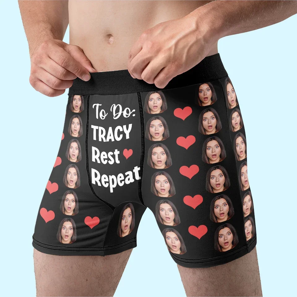 Custom Photo You’re The Reason I Believe In Love - Couple Personalized Custom Boxer Briefs, Men's Boxers - Gift For Husband Wife, Anniversary - Image 5