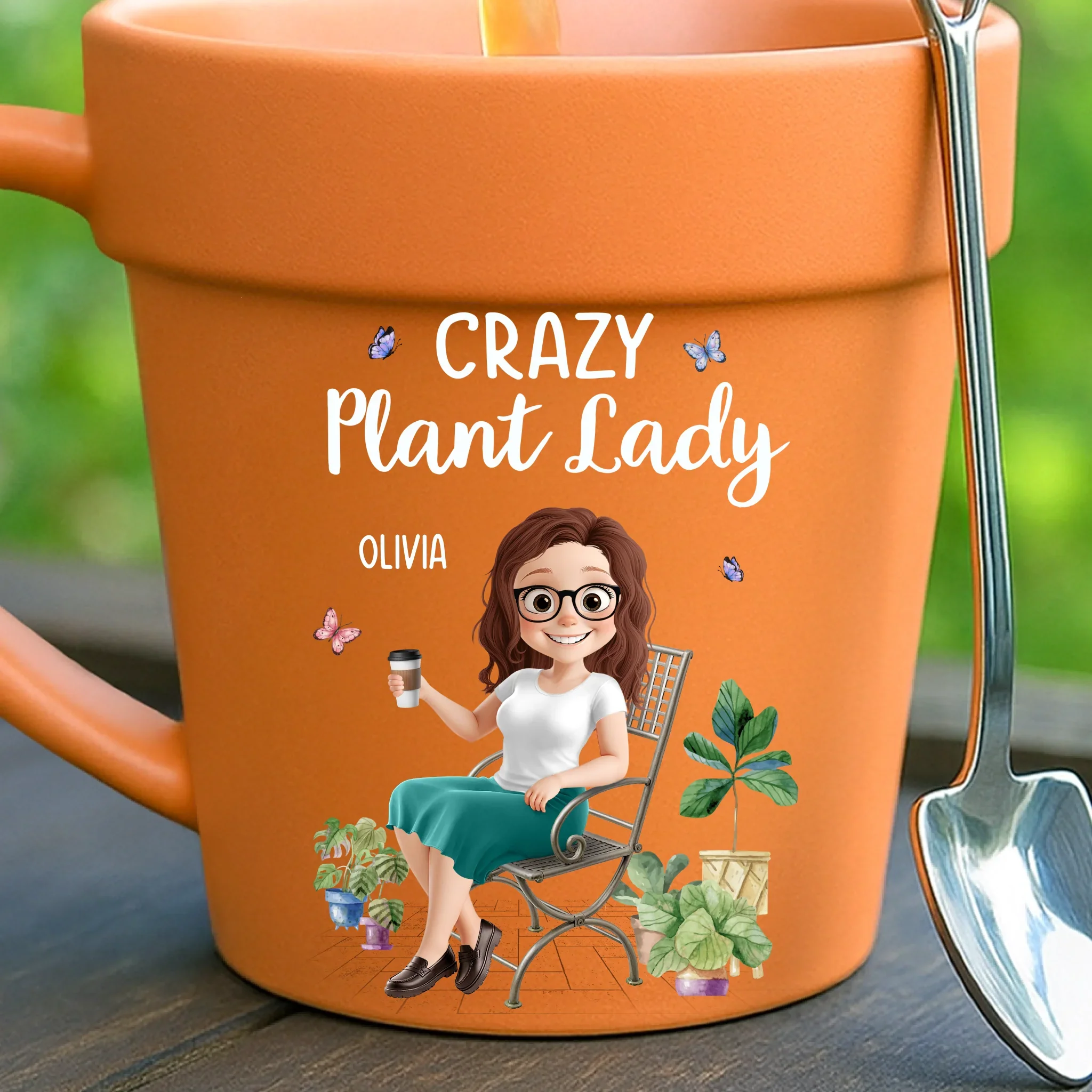 Custom Plant Pot Ceramic Mug - Personalized Garden Gifts For Gardeners - Digging Deep, Growing Joy - Flower Pot Mug - Image 7