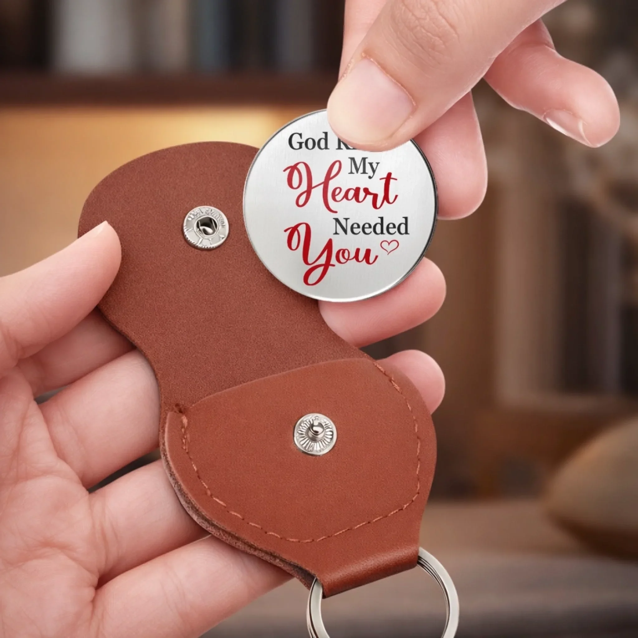 Custom Pocket Hug - Personalized Anniversary Wedding Gifts For Husband And Wife, Him And Her - With All My Love - Image 6