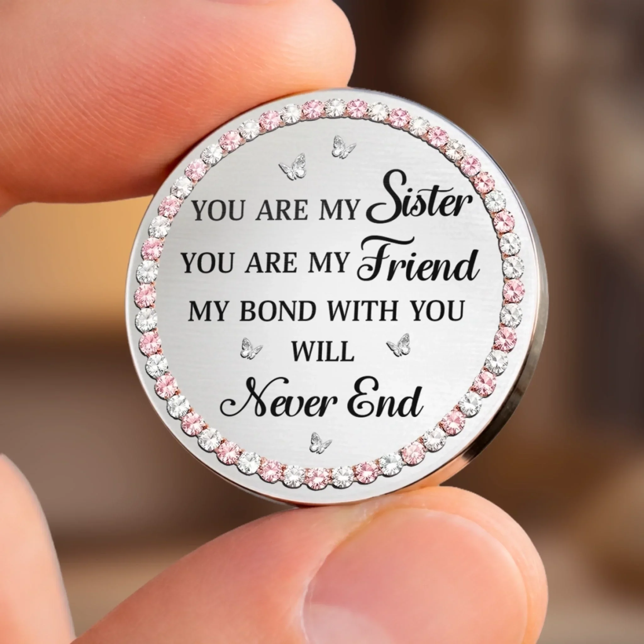 Custom Pocket Hug - Personalized Best Friend Birthday Gifts For Women, Besties, Sisters, BFF - A Bond That Never Ends - Image 10