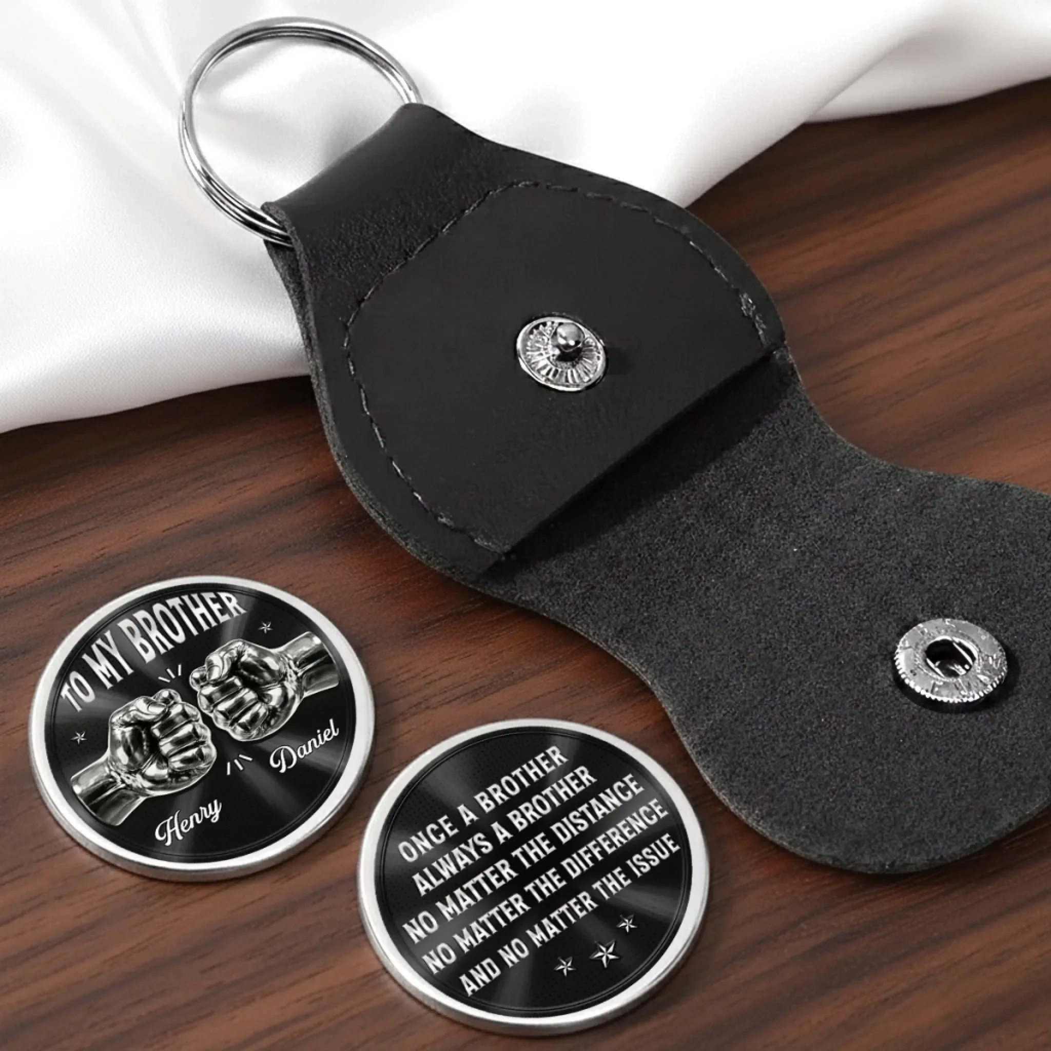 Custom Pocket Hug - Personalized Birthday Gifts For Brother - Always Got Your Back - Image 6