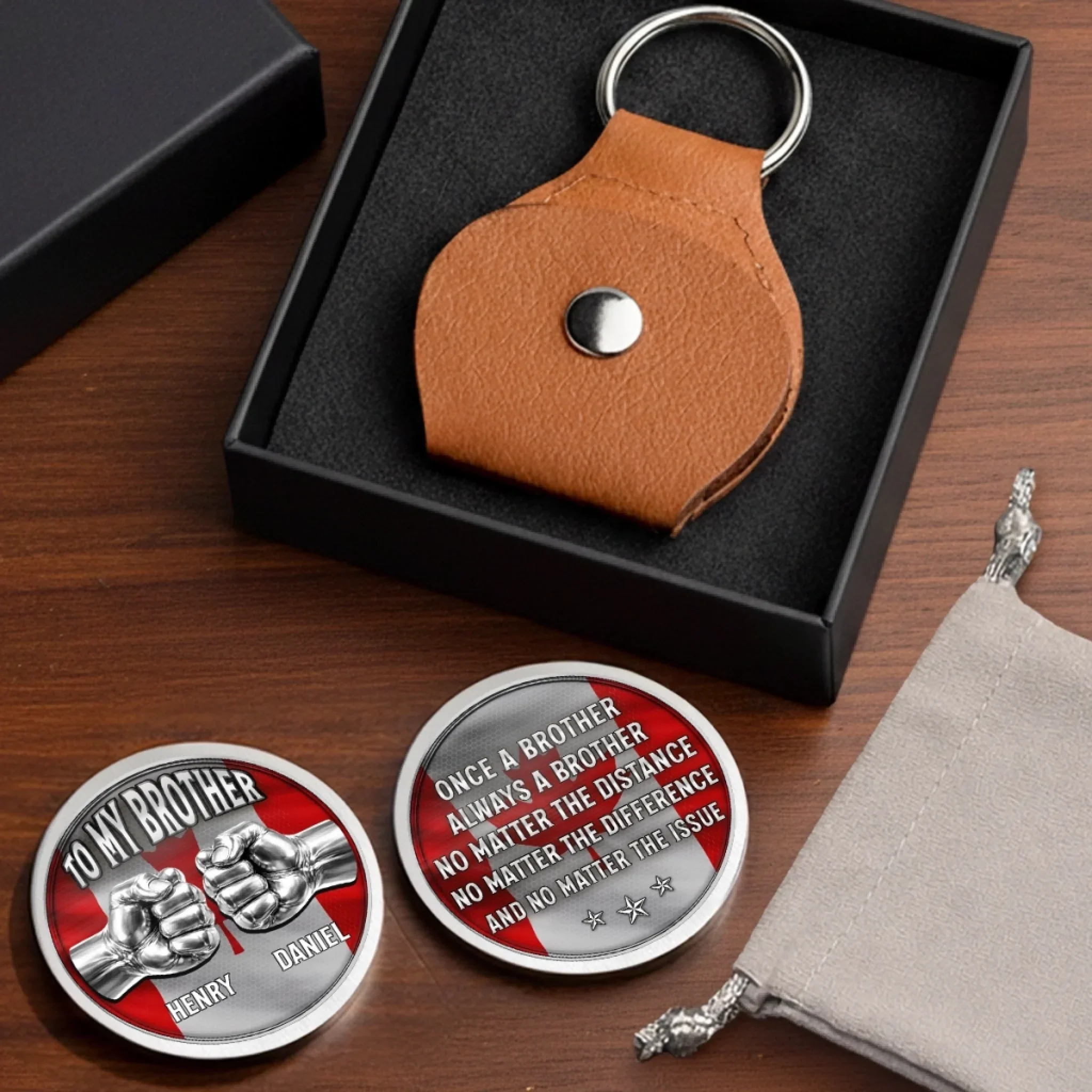 Custom Pocket Hug - Personalized Birthday Gifts For Brother - Always My Brother - Image 11