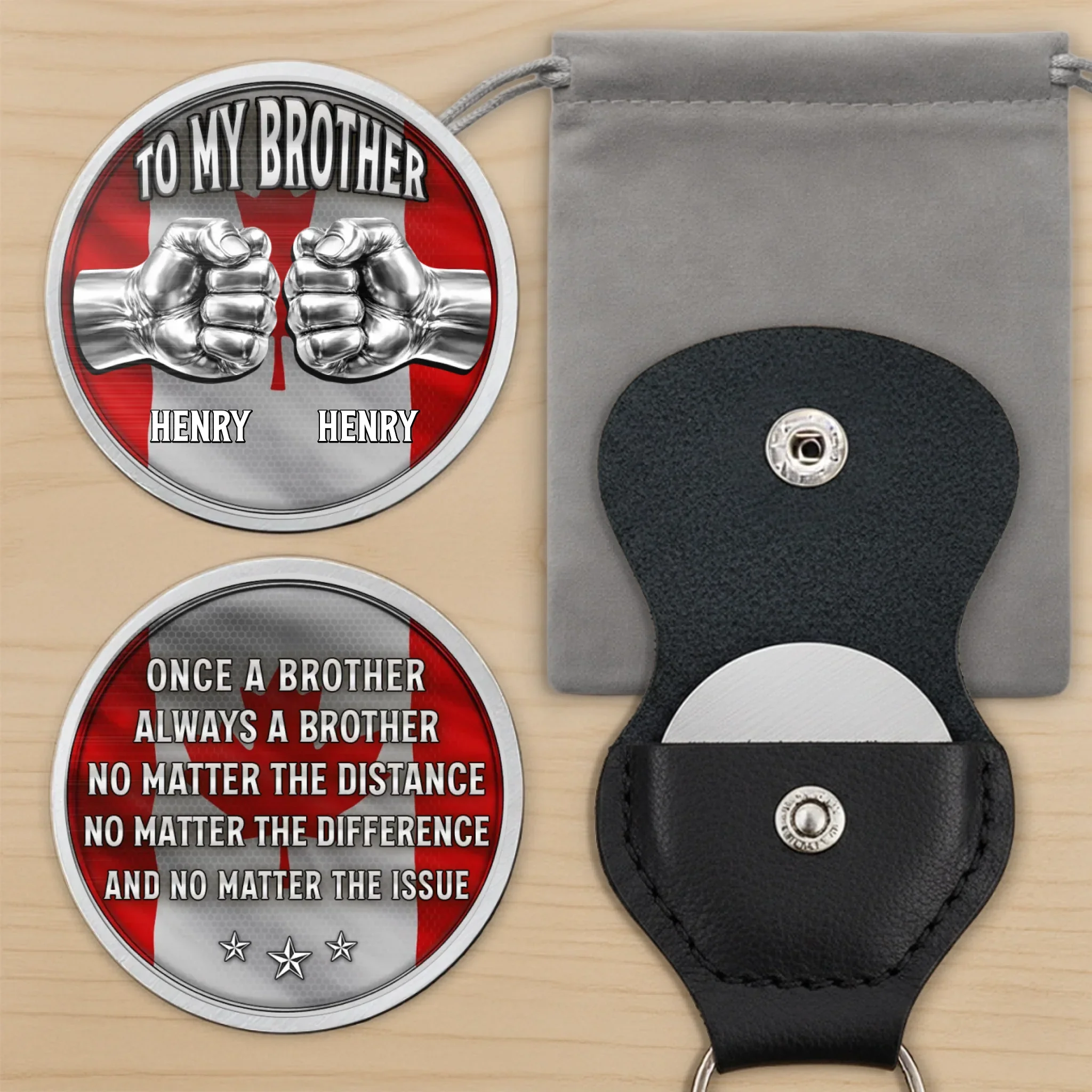 Custom Pocket Hug - Personalized Birthday Gifts For Brother - Always My Brother - Image 6