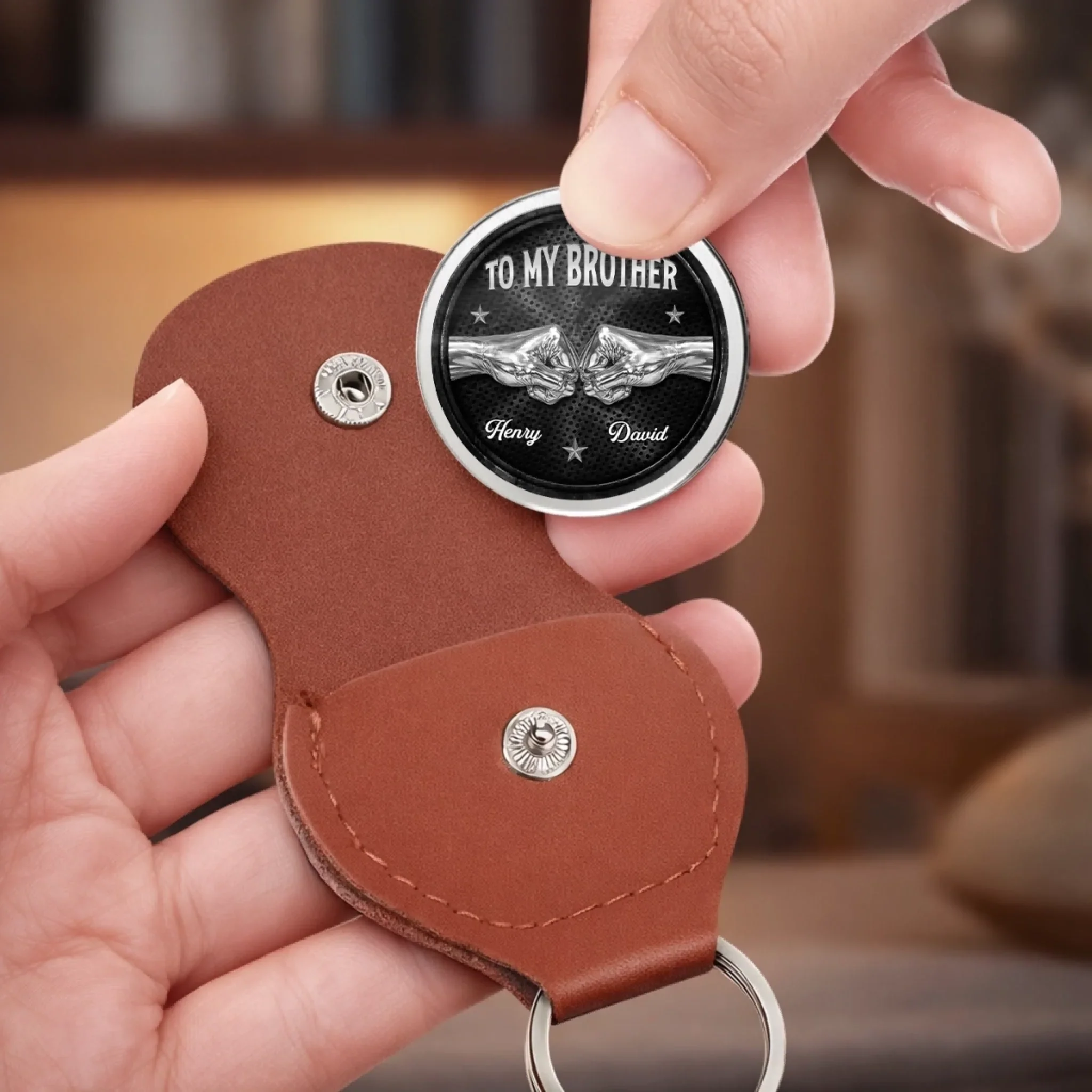Custom Pocket Hug - Personalized Birthday Gifts For Brother - Brothers Through Thick Thin - Image 6