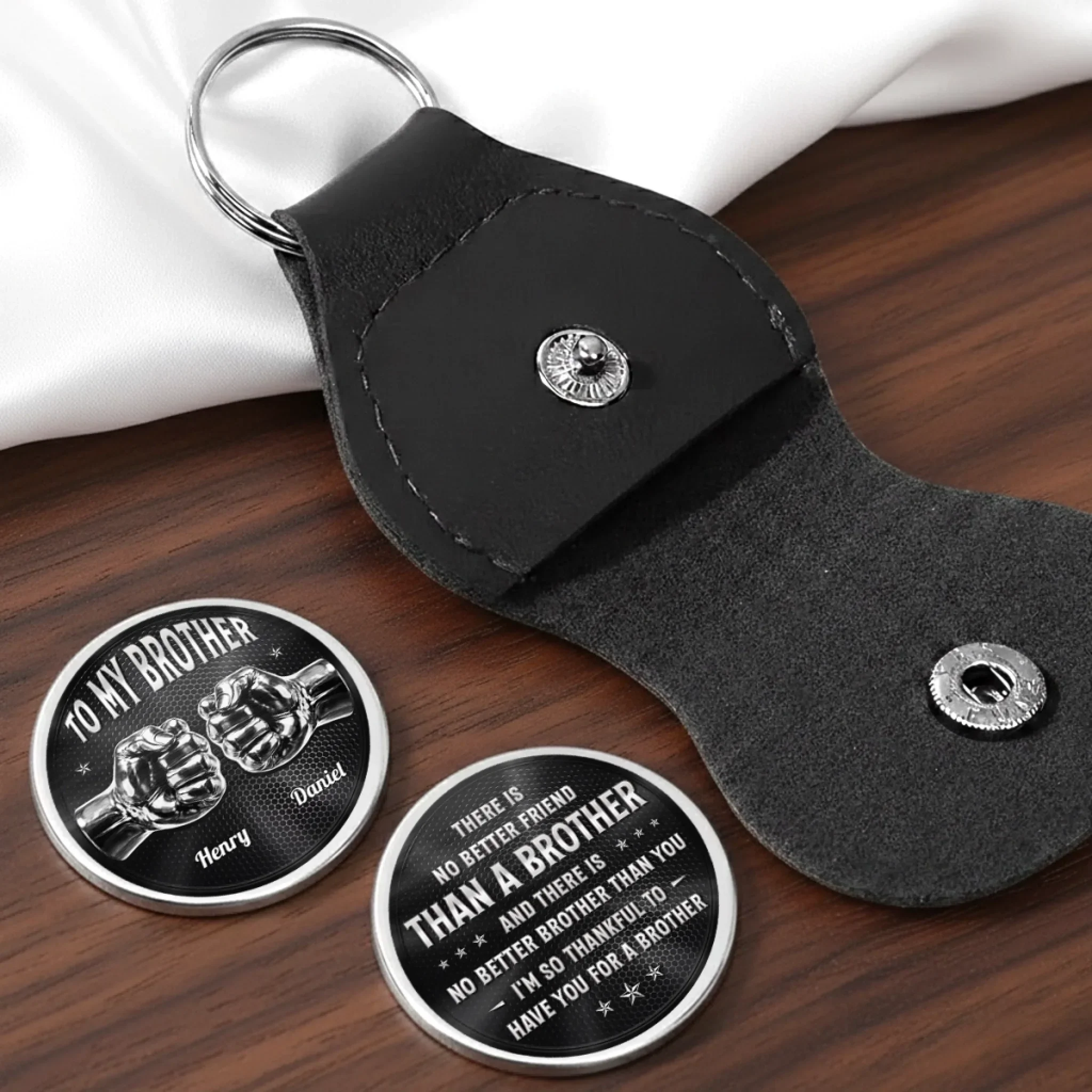 Custom Pocket Hug - Personalized Birthday Gifts For Brother - Growing Up Brothers Forever - Image 6