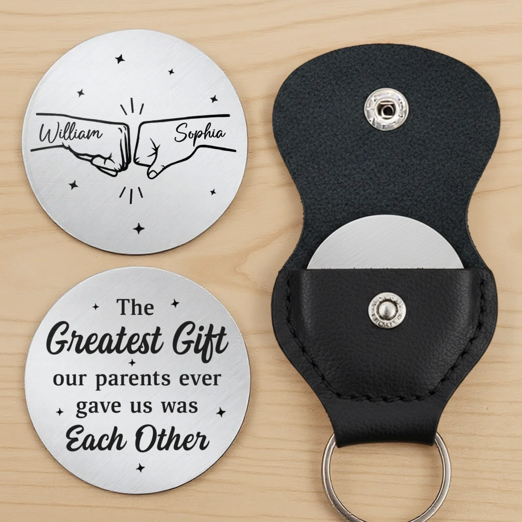 Custom Pocket Hug - Personalized Birthday Gifts For Brother, Sister - Sibling Love Runs Deep - Image 3