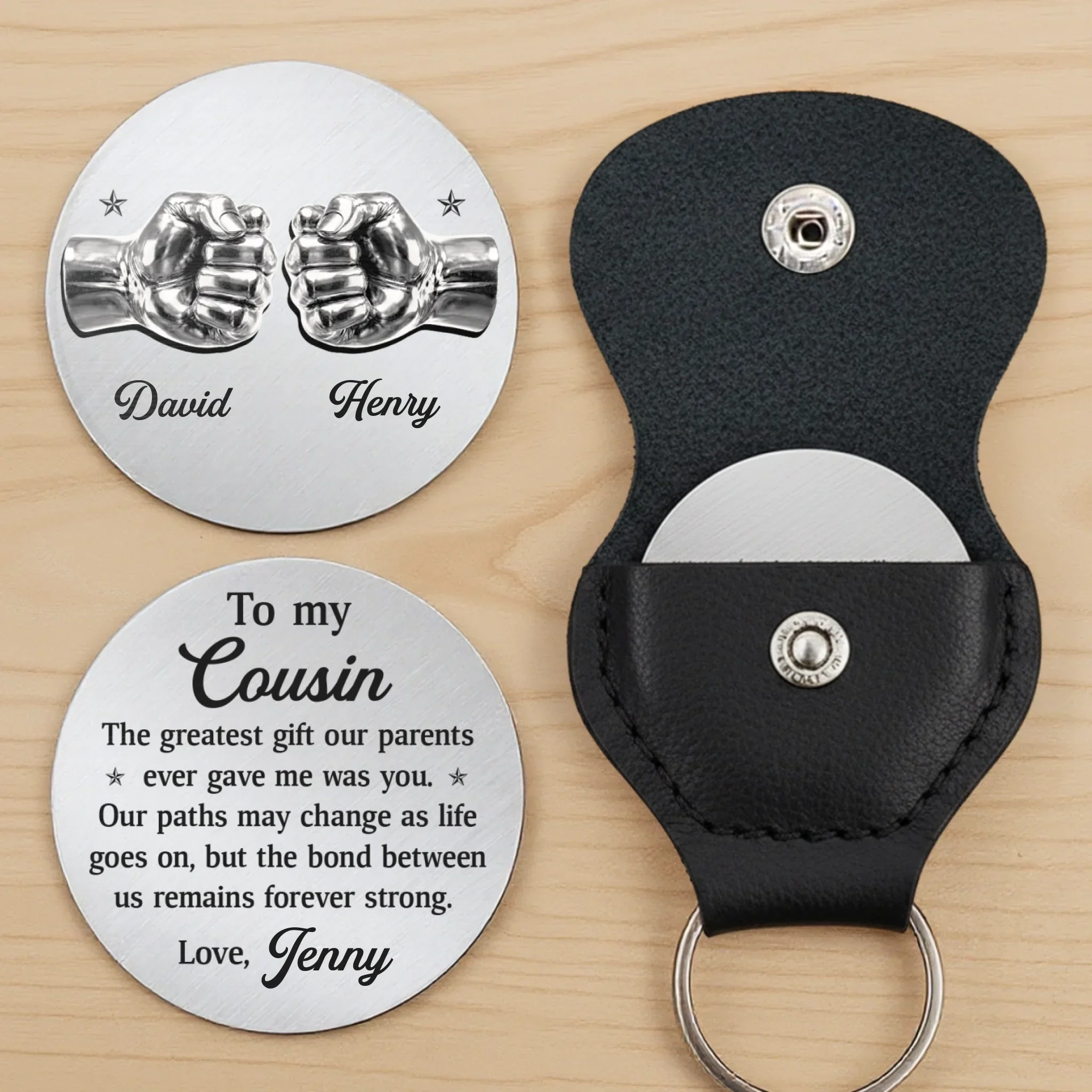 Custom Pocket Hug - Personalized Birthday Gifts For Brother, Sister - Siblings By Heart Always - Image 3