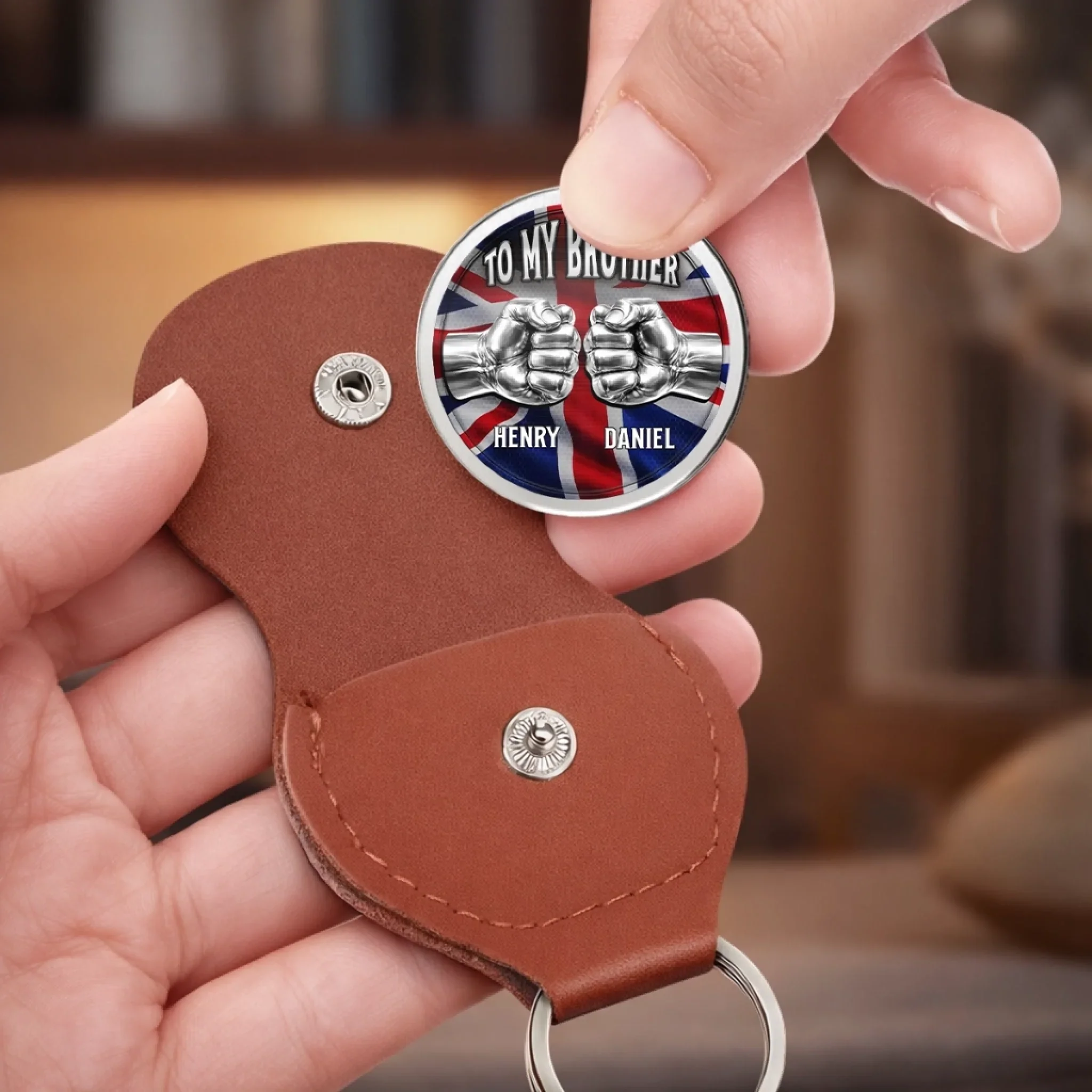 Custom Pocket Hug - Personalized Birthday Gifts For Brother - Unbreakable Brothers No Matter The Issue - Image 6