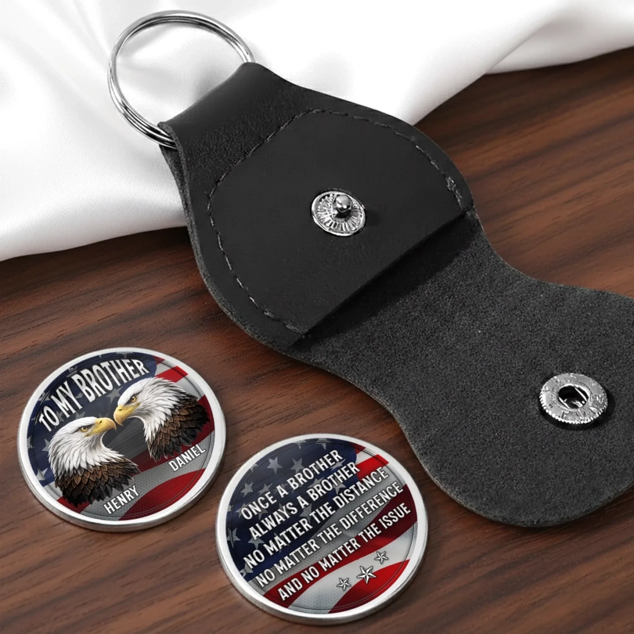 Custom Pocket Hug - Personalized Birthday Gifts For Brother - United We Stand Brothers - Image 8