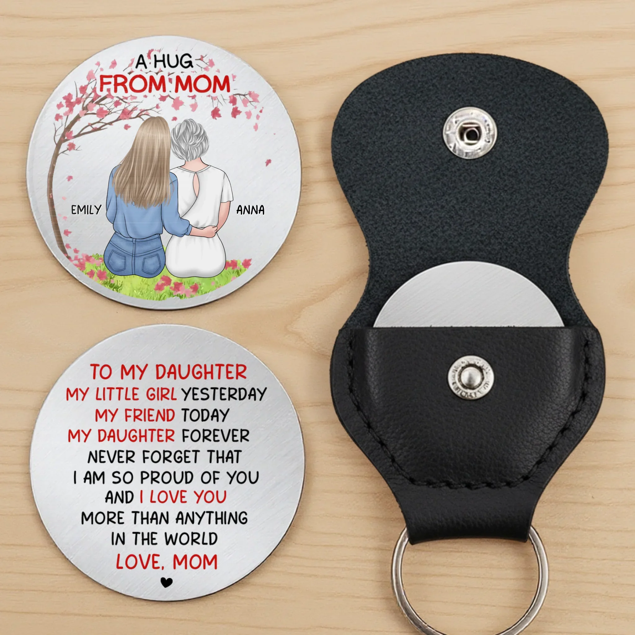 Custom Pocket Hug - Personalized Birthday Gifts For Daughter - Keep This Close When You Miss Me - Image 3