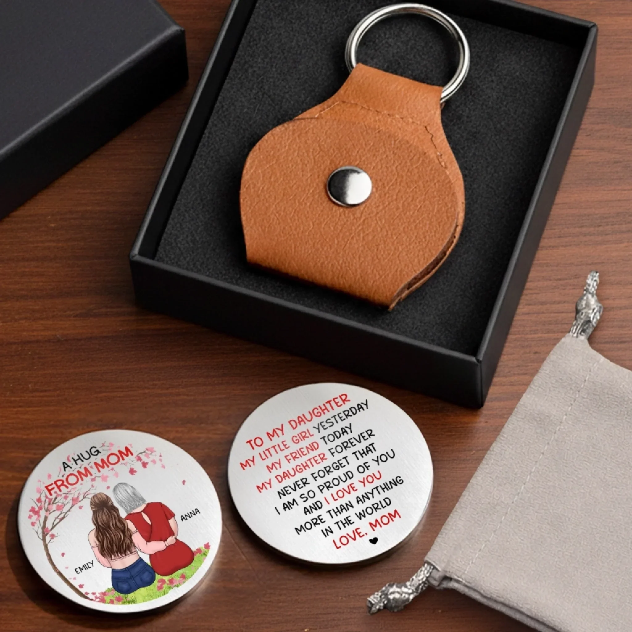 Custom Pocket Hug - Personalized Birthday Gifts For Daughter - Keep This Close When You Miss Me - Image 6