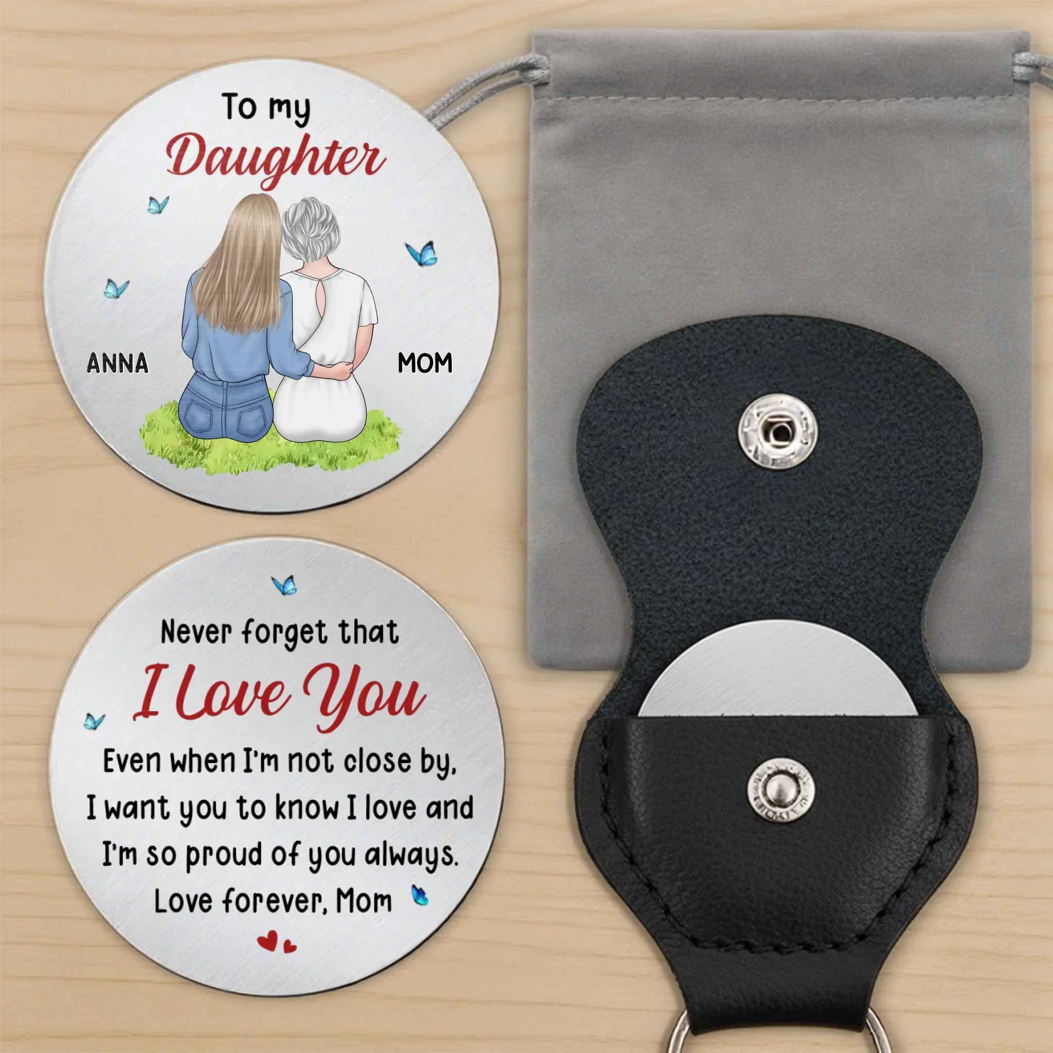 Custom Pocket Hug - Personalized Birthday Gifts For Daughter - Love Without Distance - Image 10