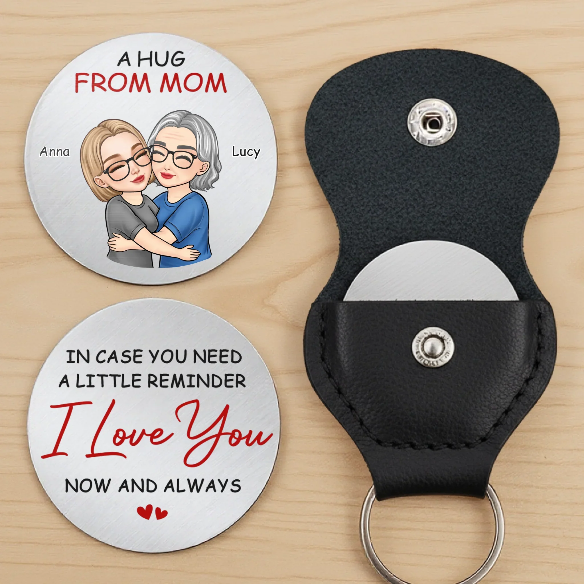 Custom Pocket Hug - Personalized Birthday Gifts For Daughter, Son - A Little Hug From Mom - Image 3