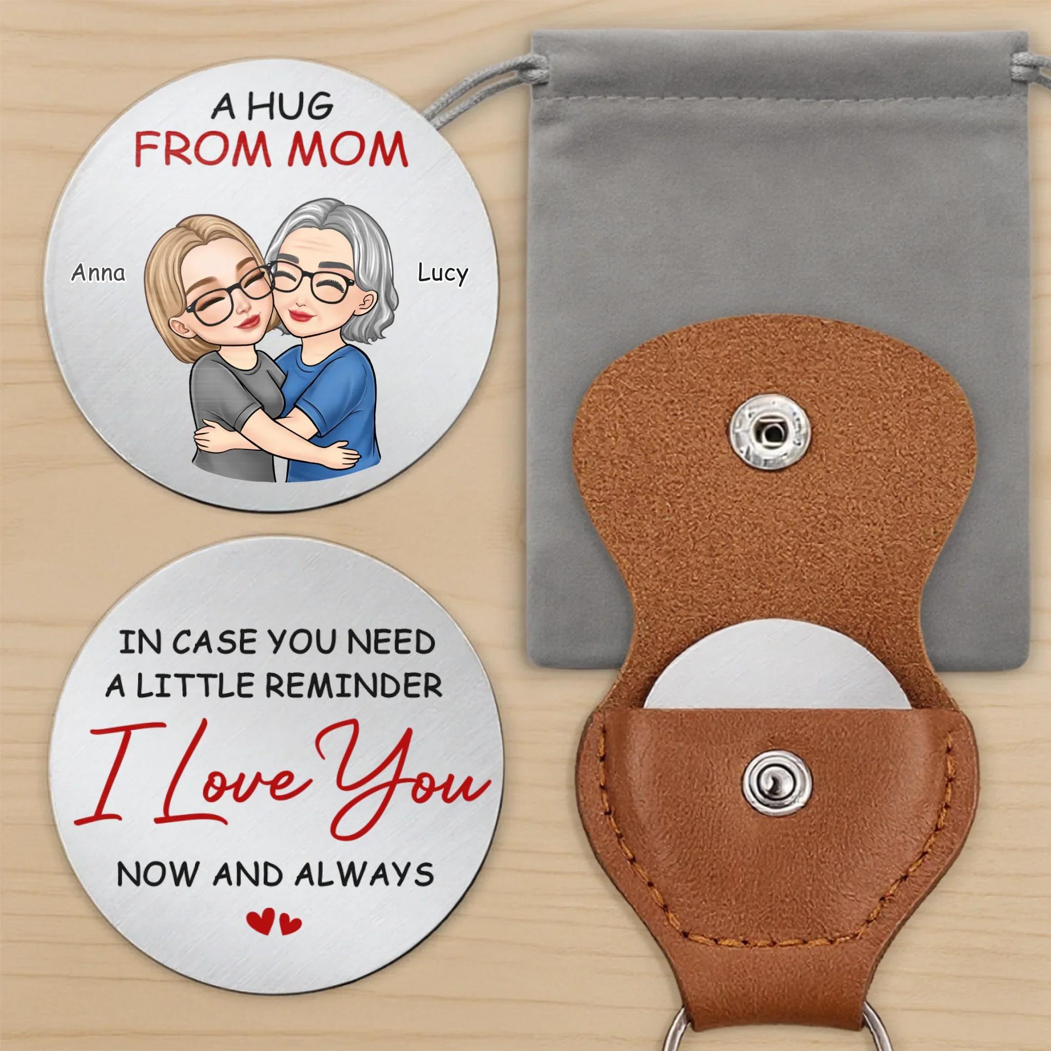 Custom Pocket Hug - Personalized Birthday Gifts For Daughter, Son - A Little Hug From Mom - Image 9