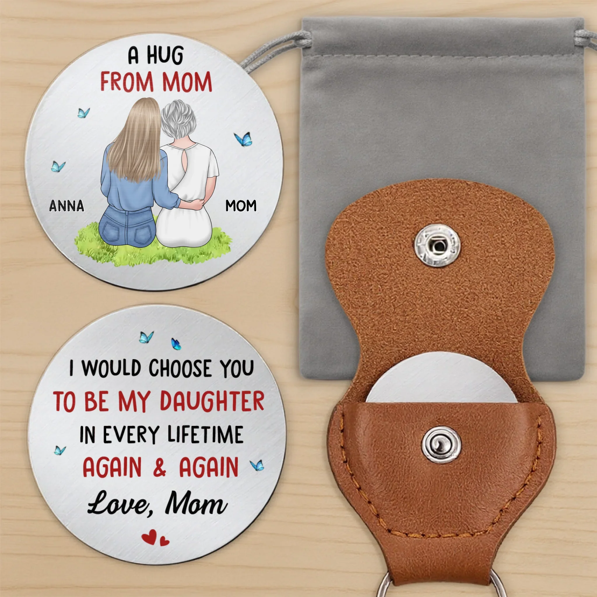Custom Pocket Hug - Personalized Birthday Gifts For Daughter - The Best Kind Of Love - Image 9