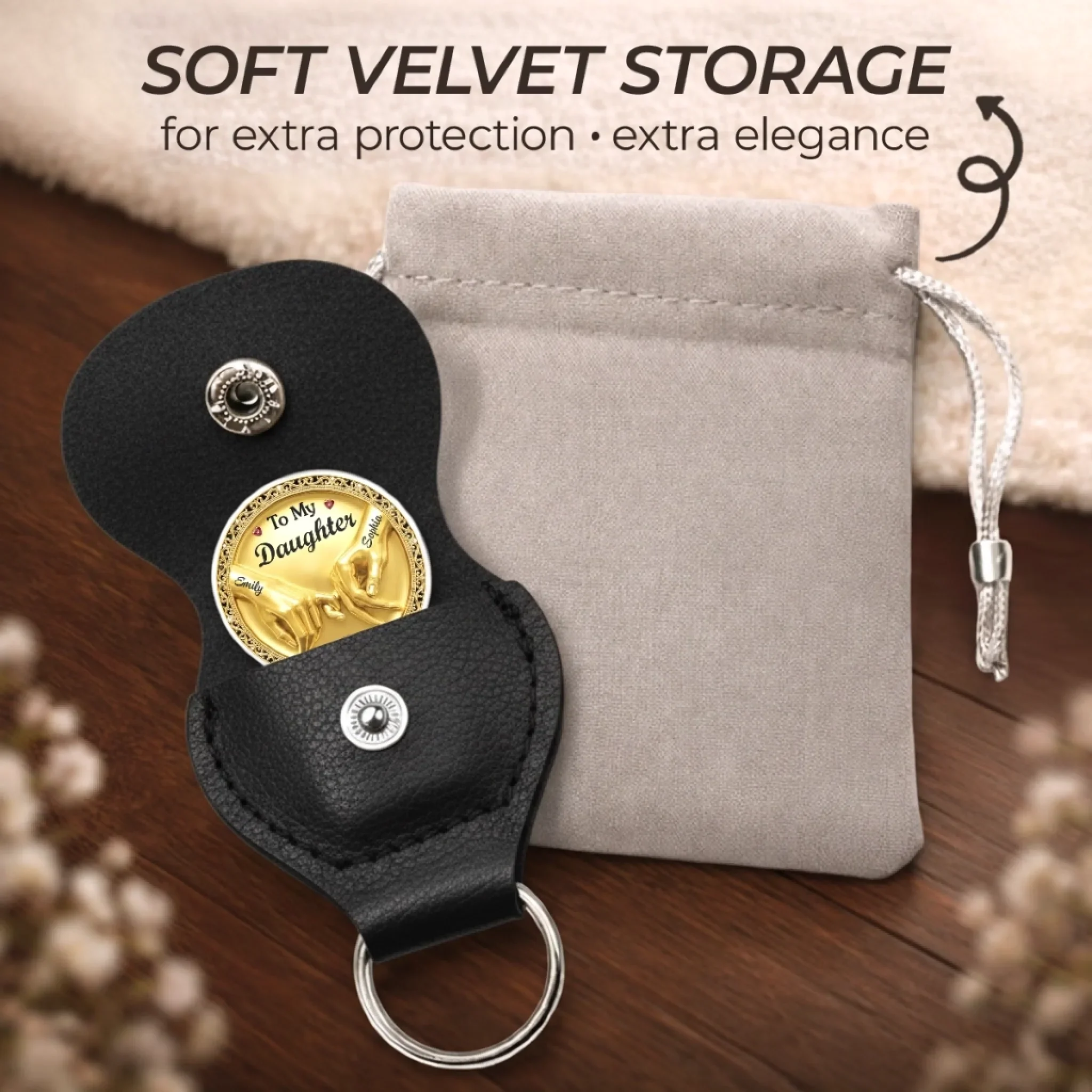 Custom Pocket Hug - Personalized Birthday Gifts For Daughter - Your Biggest Supporter - Image 5