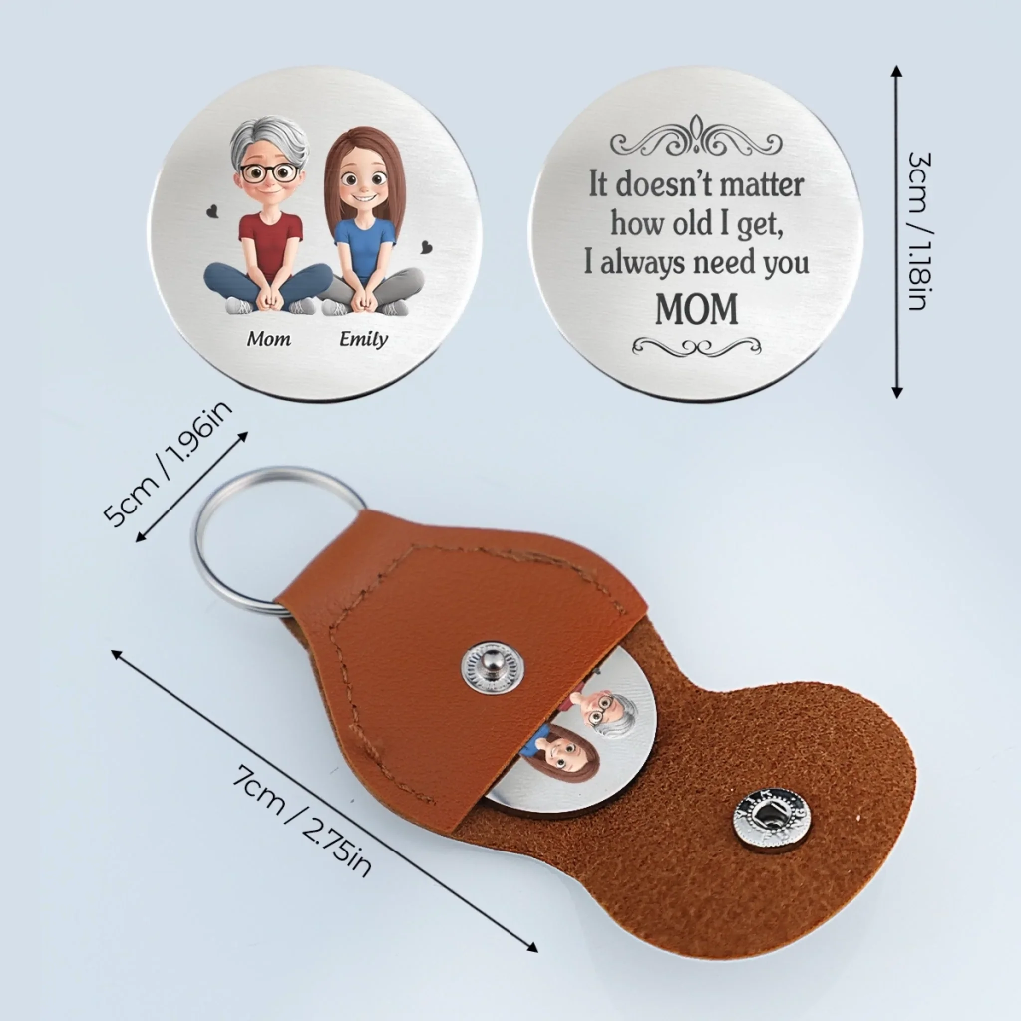 Custom Pocket Hug - Personalized Birthday Gifts For Mom, Dad - You Make This Home - Image 6