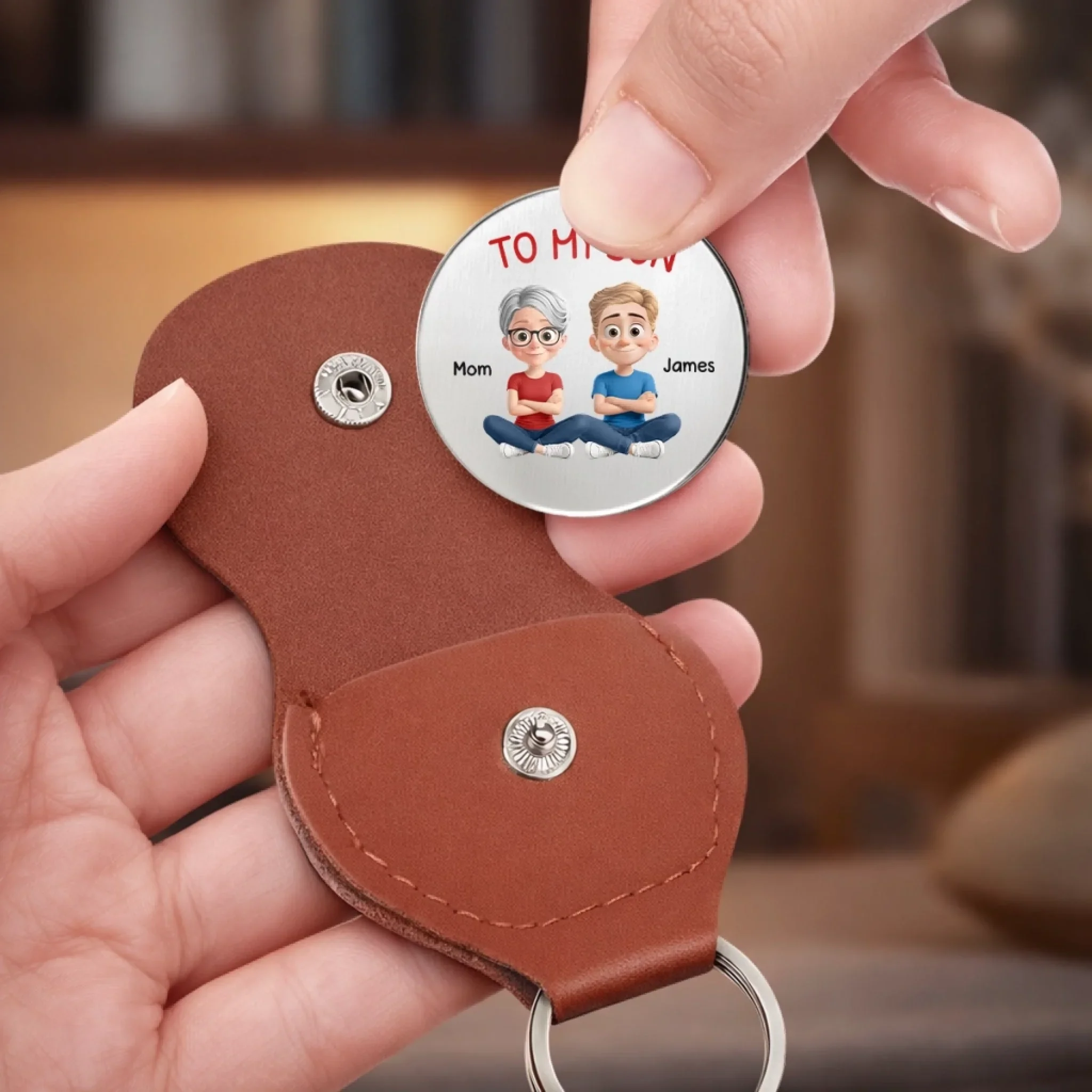 Custom Pocket Hug - Personalized Birthday Gifts For Mom, Son - Carry My Love With You - Image 9