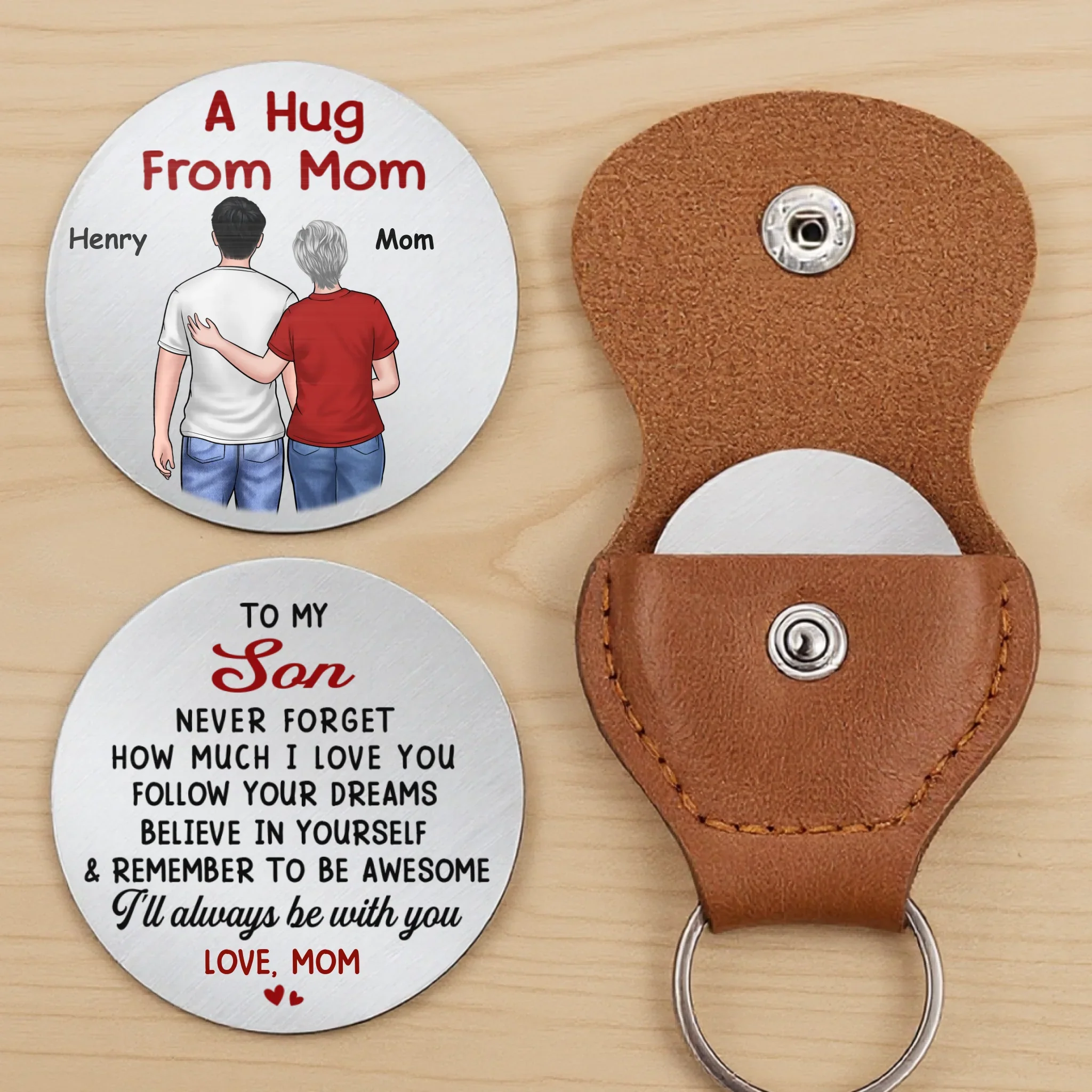 Custom Pocket Hug - Personalized Birthday Gifts For Mom, Son, Daughter - A Hug To Keep - Image 2