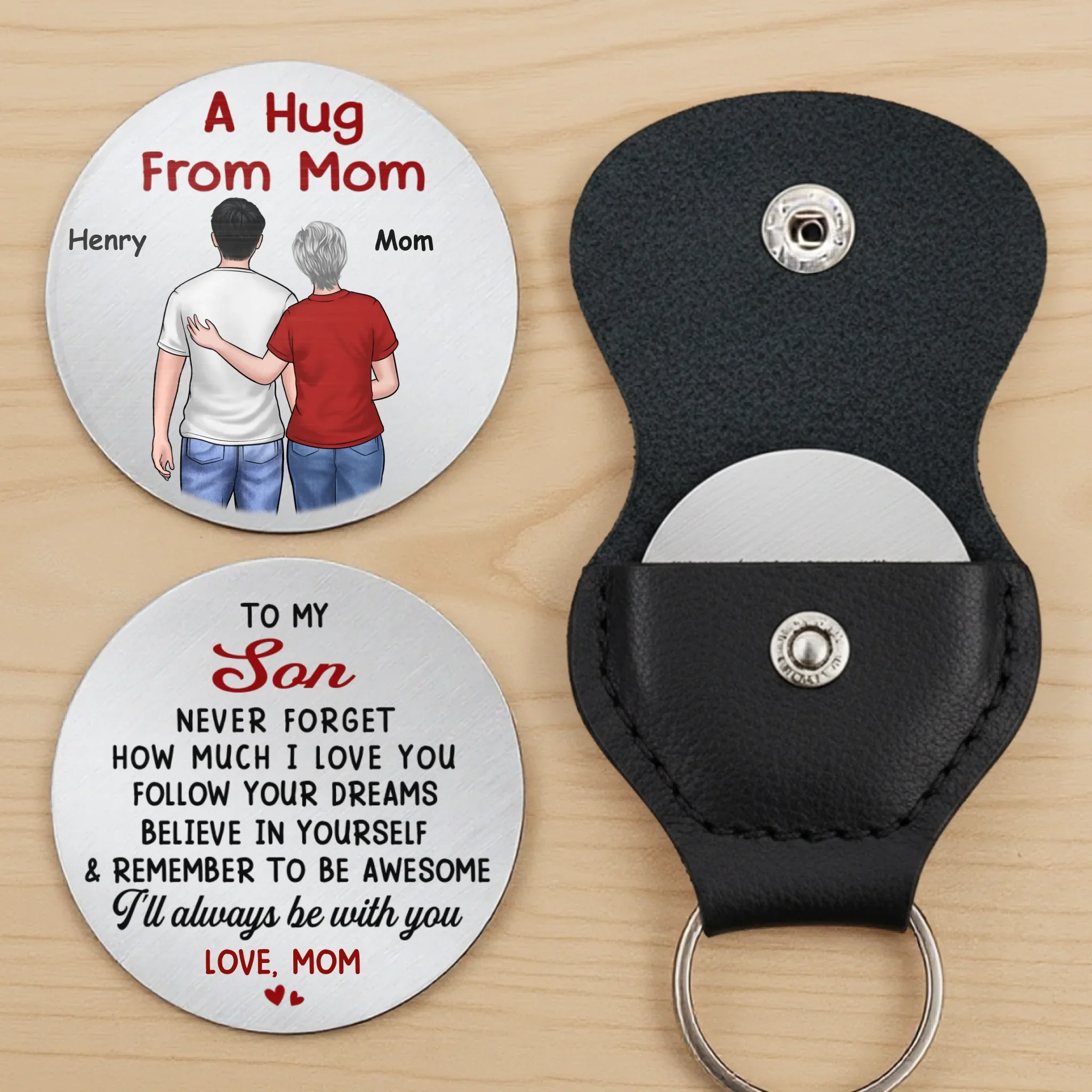 Custom Pocket Hug - Personalized Birthday Gifts For Mom, Son, Daughter - A Hug To Keep - Image 3