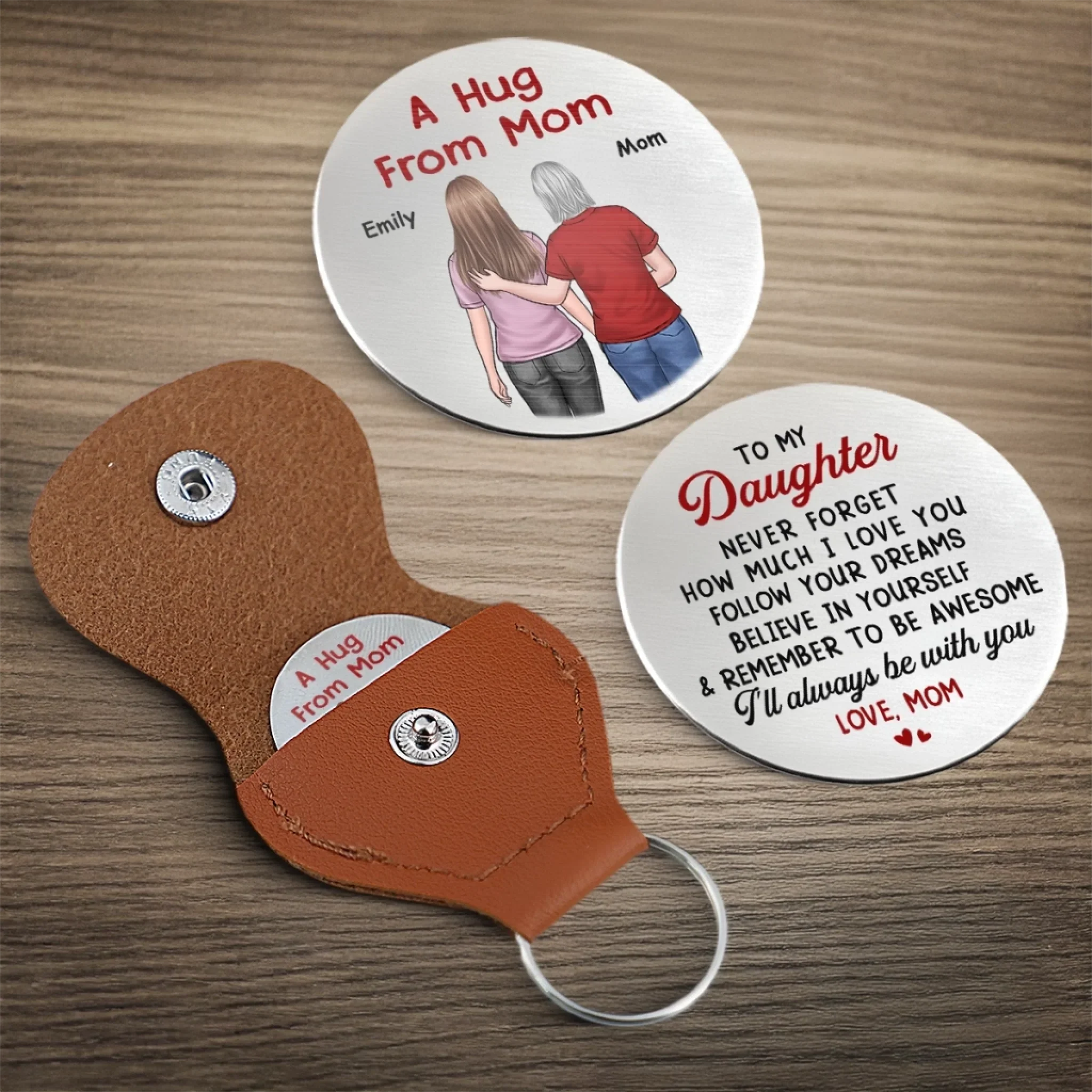 Custom Pocket Hug - Personalized Birthday Gifts For Mom, Son, Daughter - A Hug To Keep - Image 4