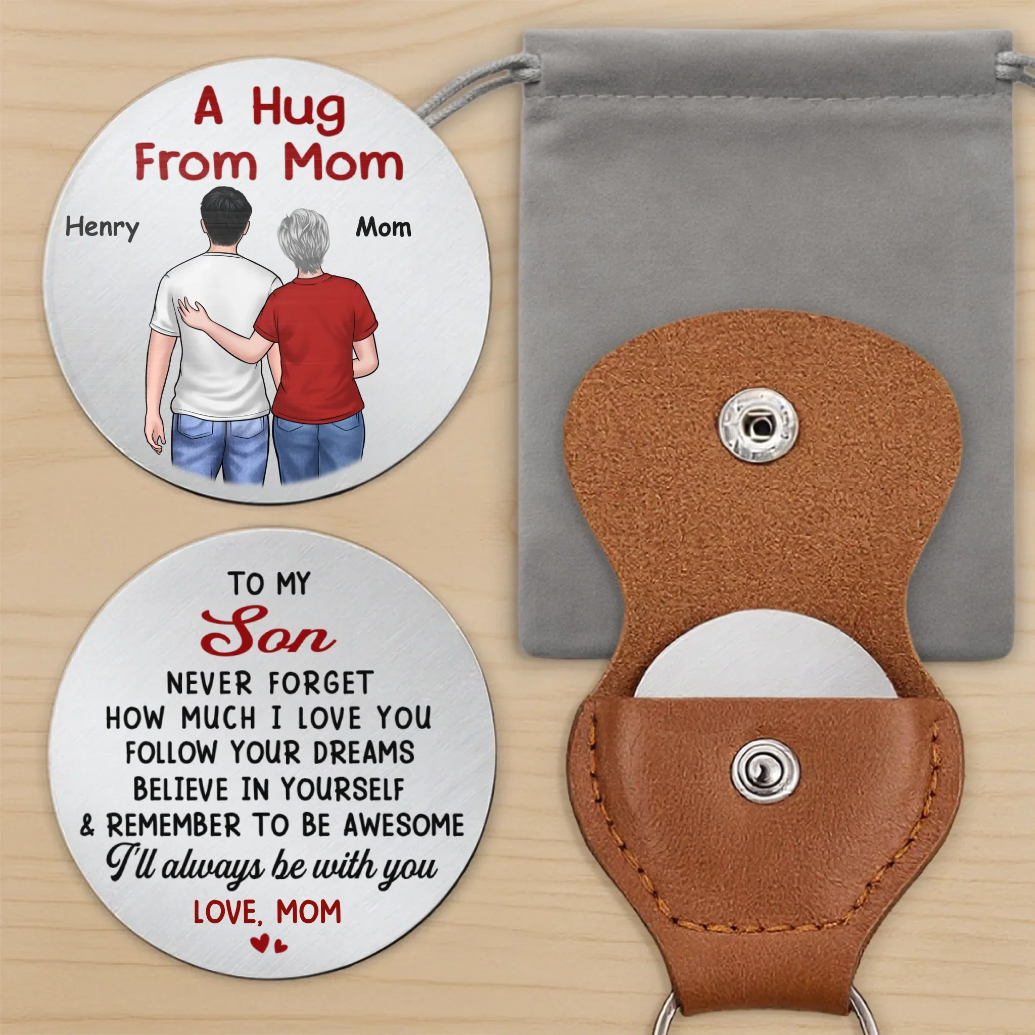 Custom Pocket Hug - Personalized Birthday Gifts For Mom, Son, Daughter - A Hug To Keep - Image 7
