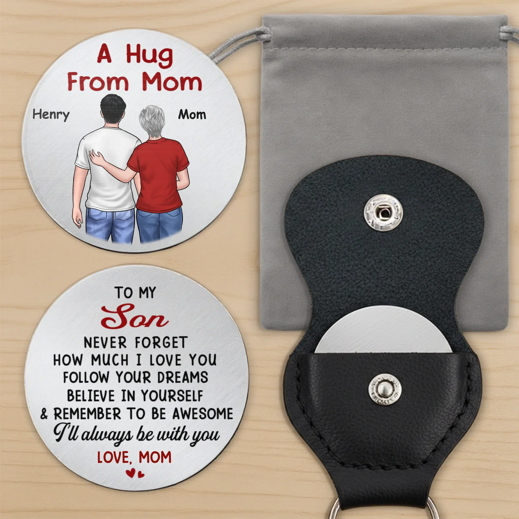 Custom Pocket Hug - Personalized Birthday Gifts For Mom, Son, Daughter - A Hug To Keep - Image 9