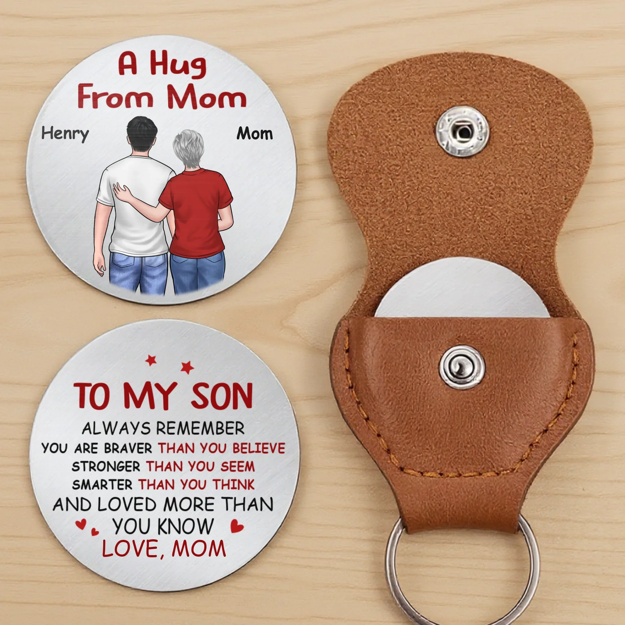 Custom Pocket Hug - Personalized Birthday Gifts For Mom, Son, Daughter - A Hug You Can Hold - Image 2