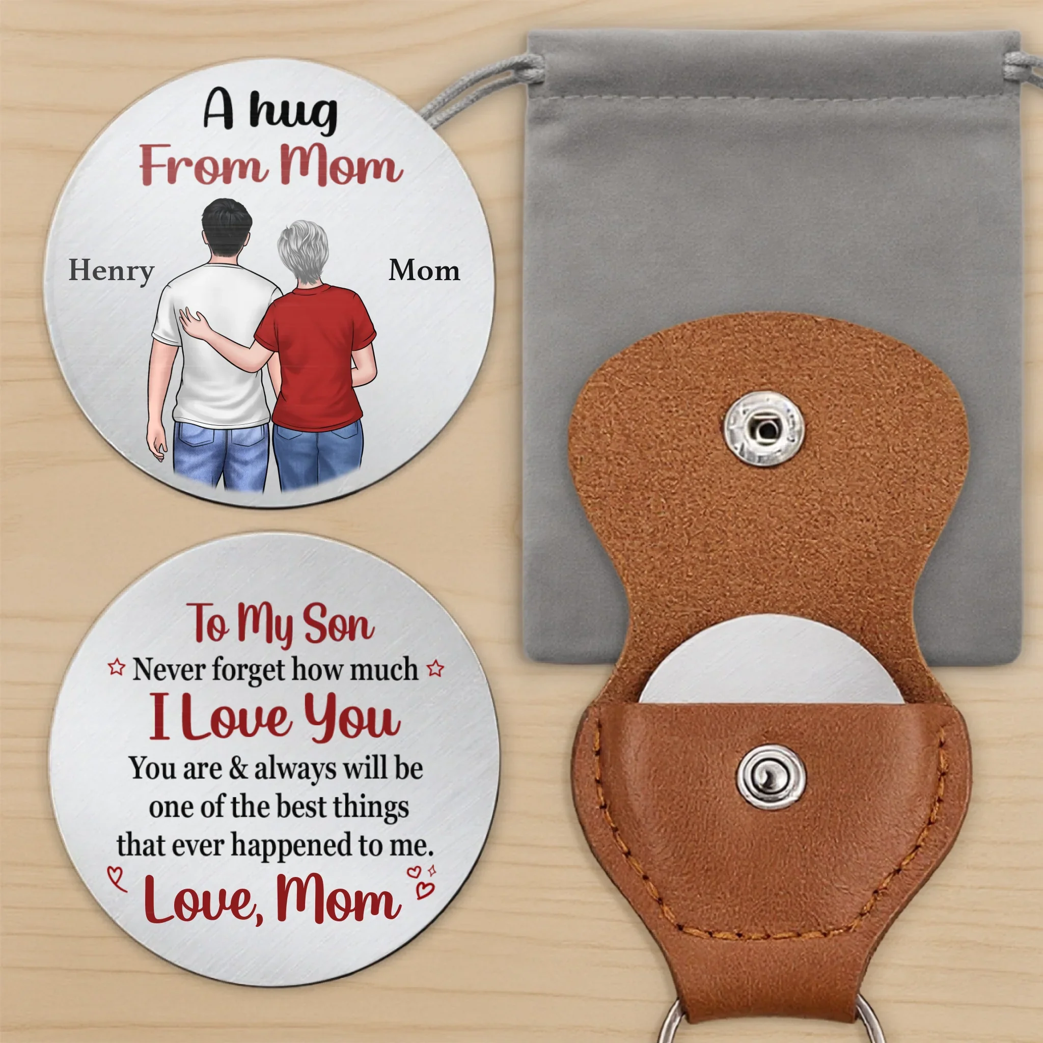 Custom Pocket Hug - Personalized Birthday Gifts For Mom, Son, Daughter - Love You Beyond Words - Image 7