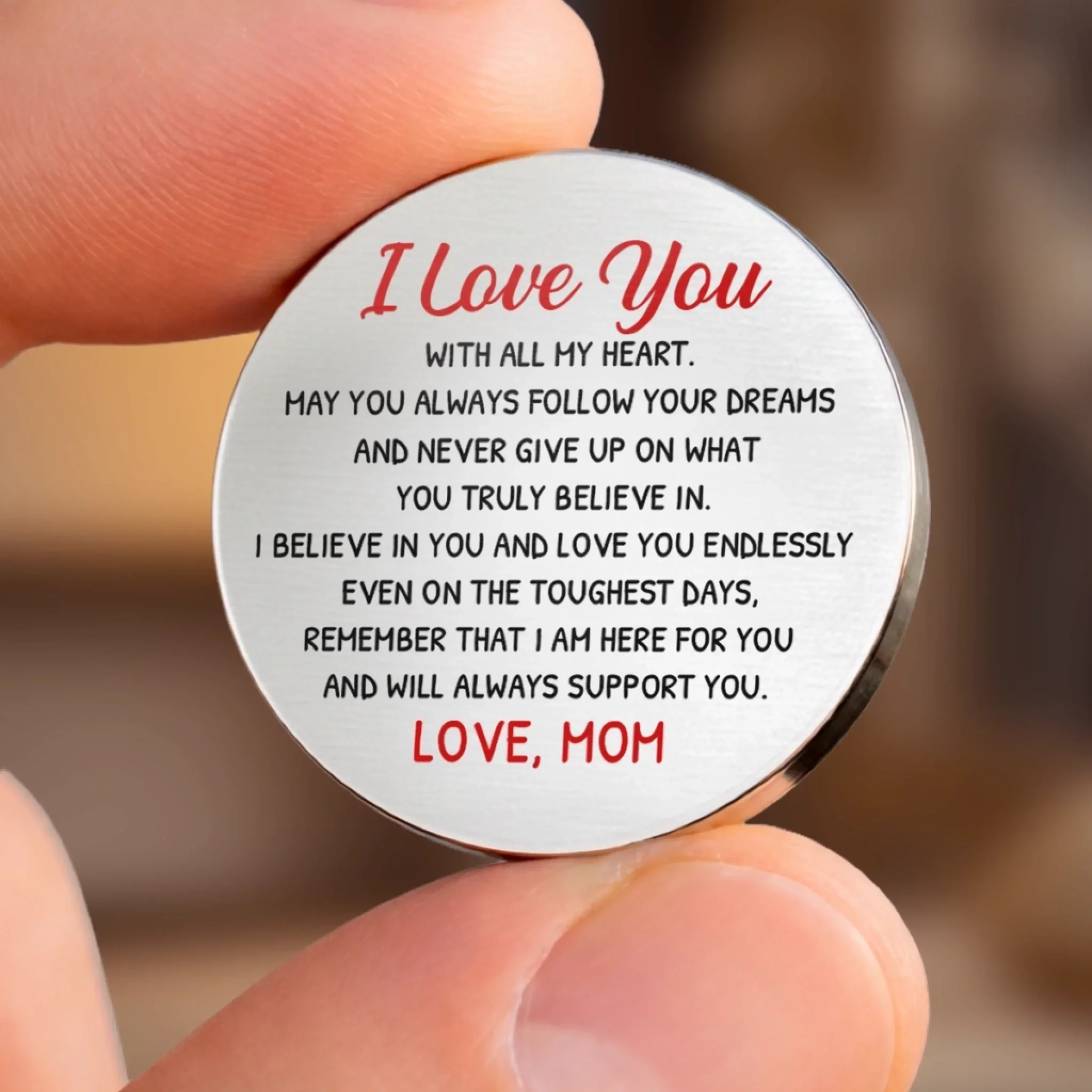 Custom Pocket Hug - Personalized Birthday Gifts For Mom, Son - Grateful For You - Image 10