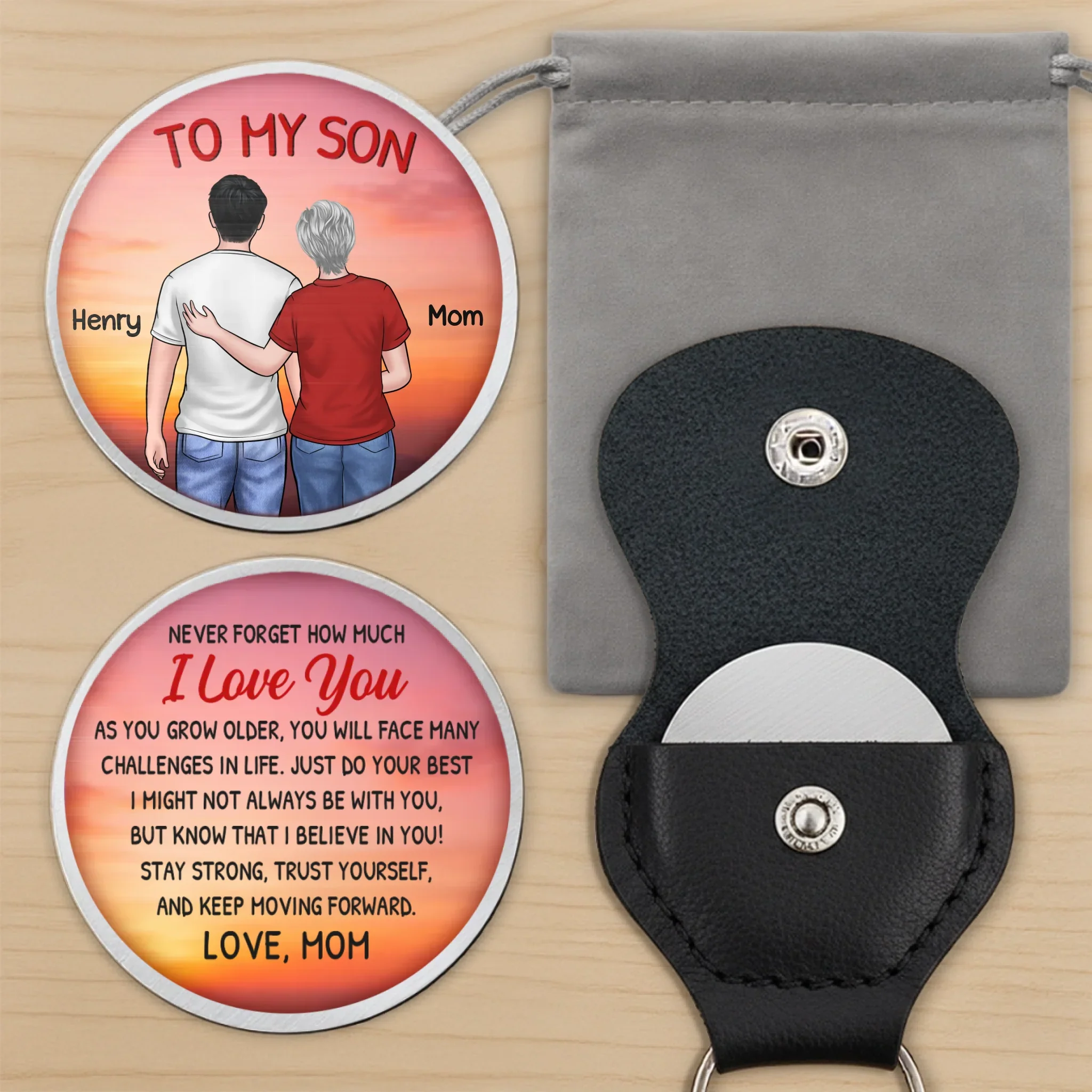 Custom Pocket Hug - Personalized Birthday Gifts For Mom, Son - I Believe In You - Image 6