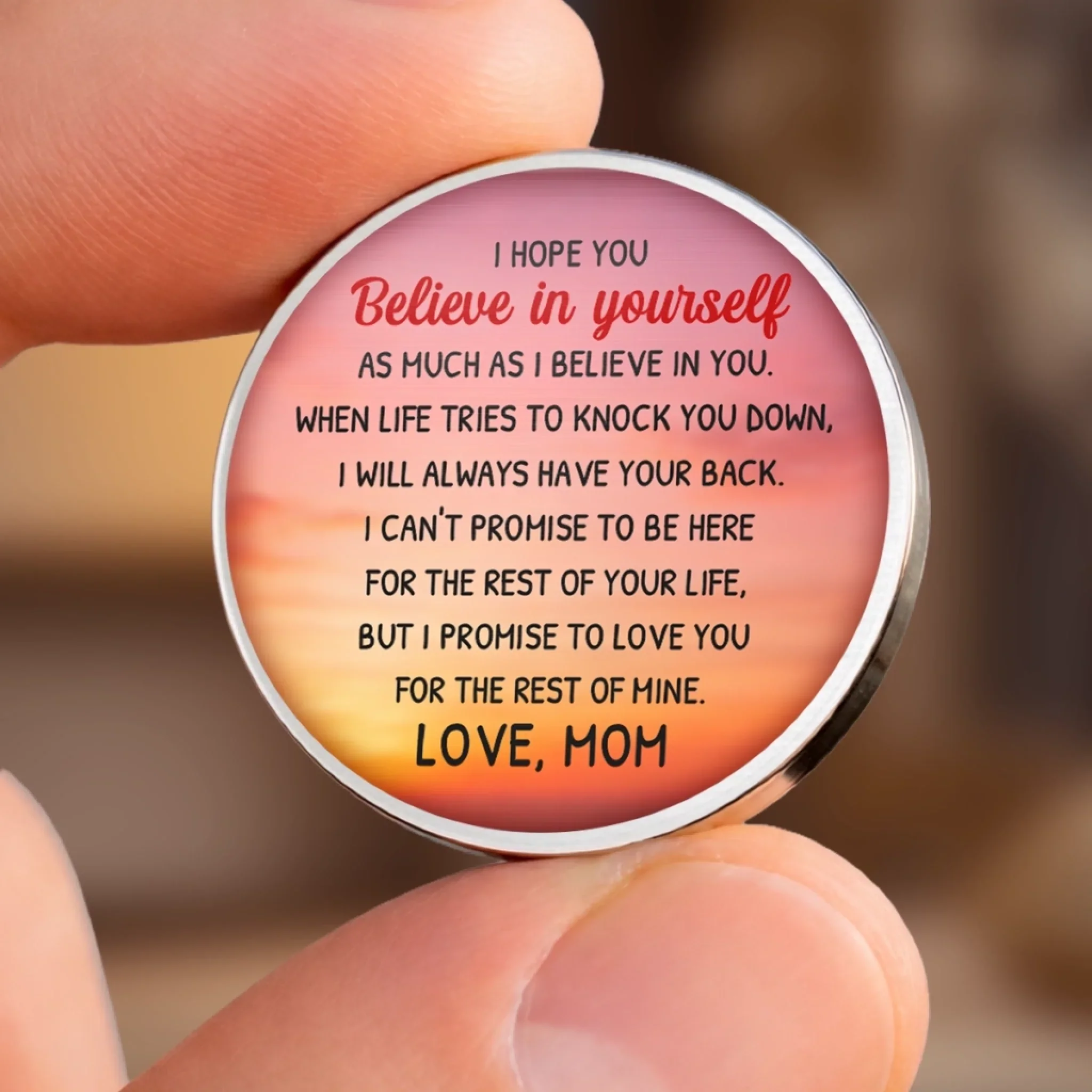 Custom Pocket Hug - Personalized Birthday Gifts For Mom, Son - My Son My Strength - Image 10