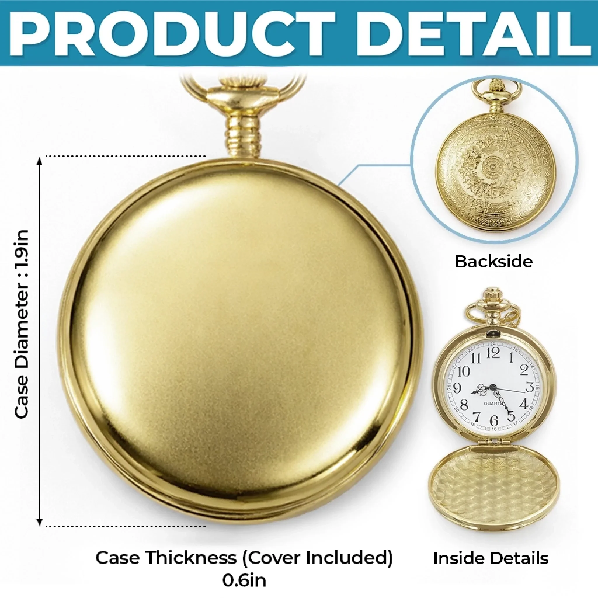 Custom Pocket Watch - Personalized Birthday Gifts For Brother - Brothers Share Every Memory - Image 6