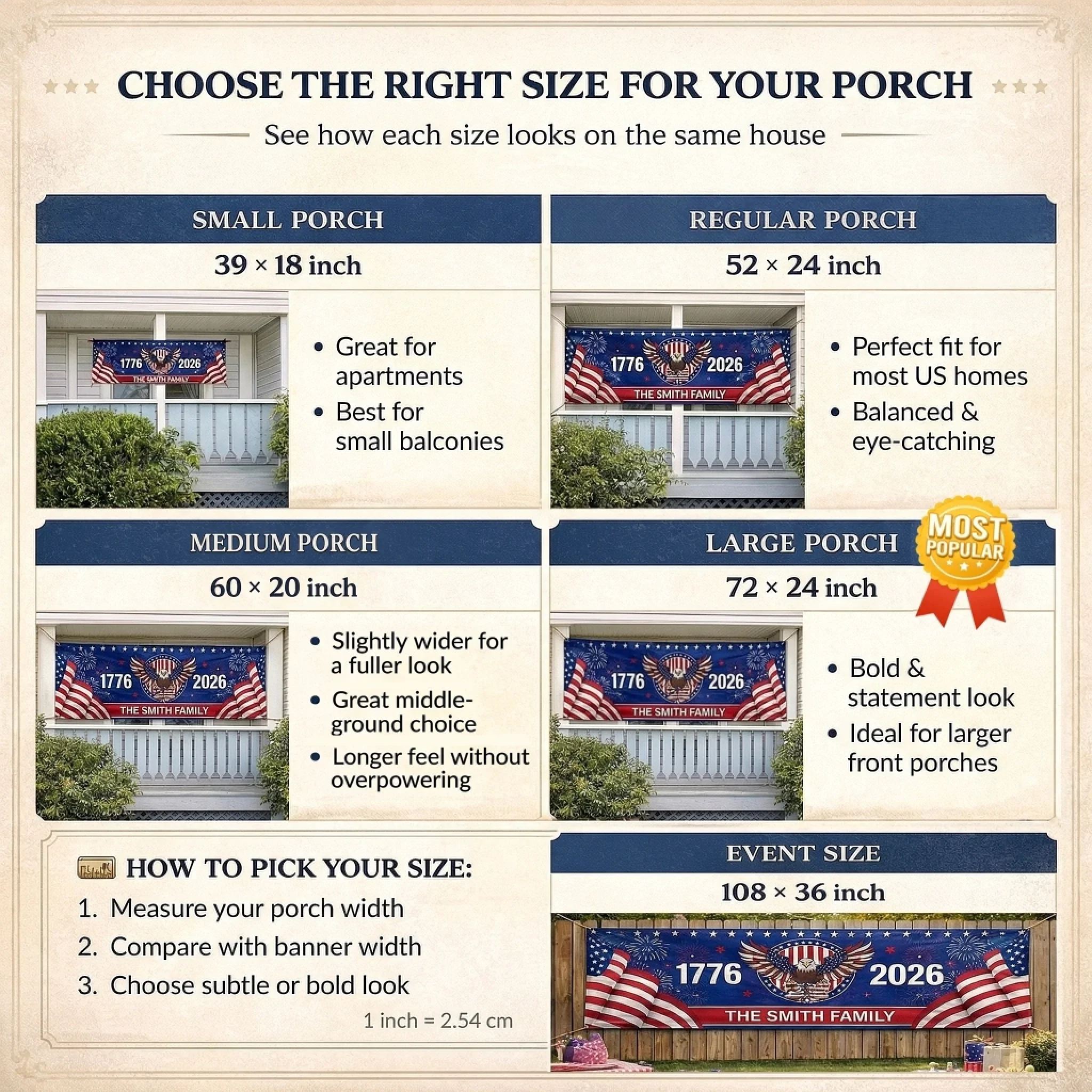 Custom Polyester Outdoor Banner - Personalized America 250th Anniversary Gifts For Mom, Dad, Brother, Sister, Kids - Courage Lights The Way - Image 2