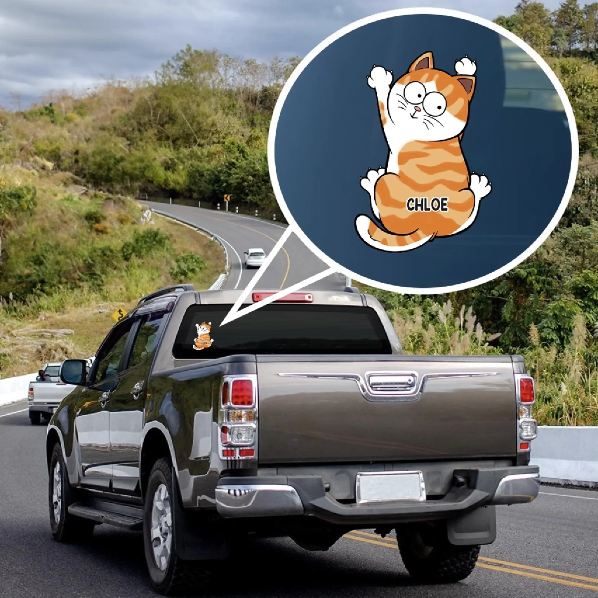 Custom RV Decal - Personalized Birthday Gifts For Cat Lovers, Cat Mom And Dad - Paw Prints And Cat Claws - Image 4