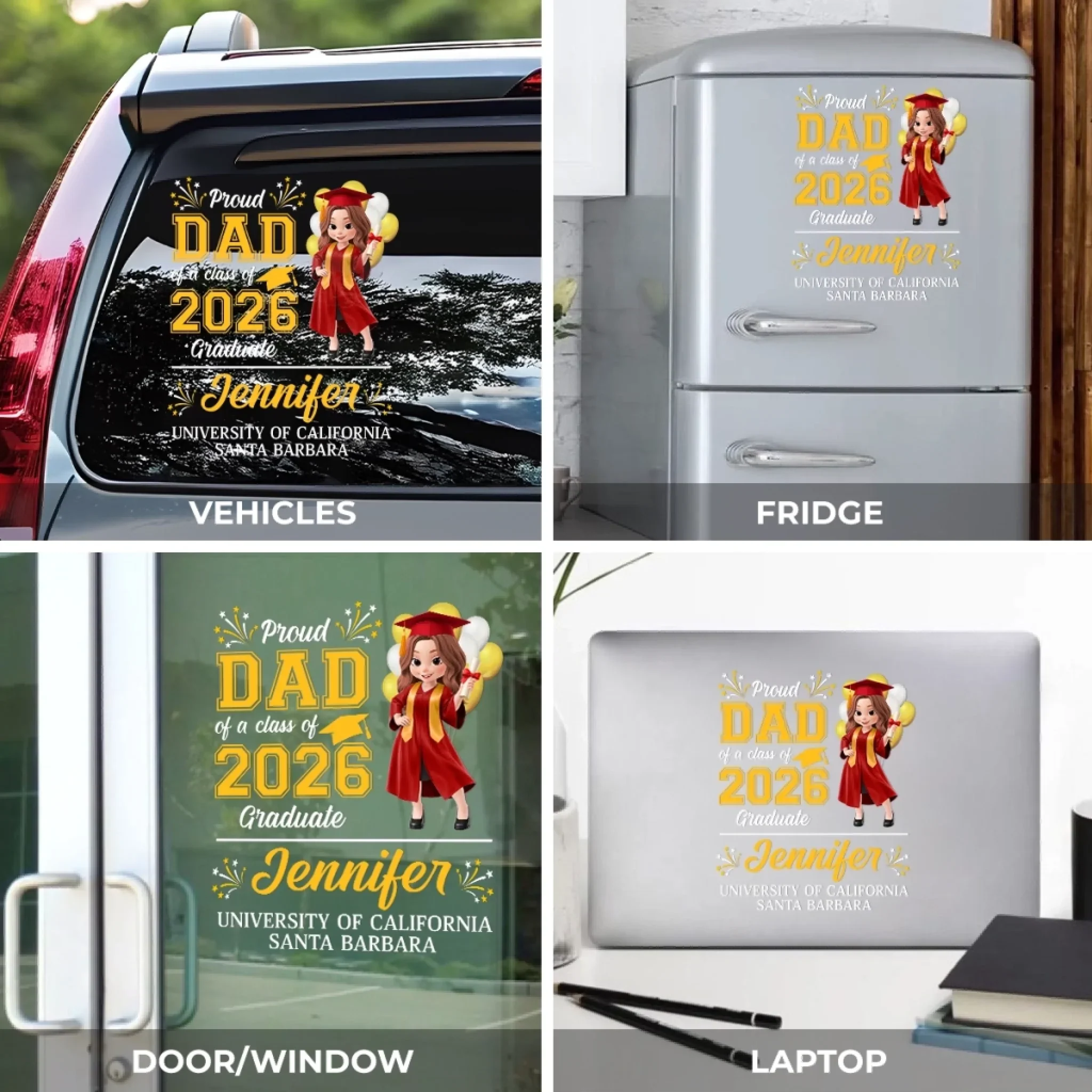 Custom RV Decal - Personalized Graduation Gifts For Him, Her - Go Where Your Dreams Take You - Image 6