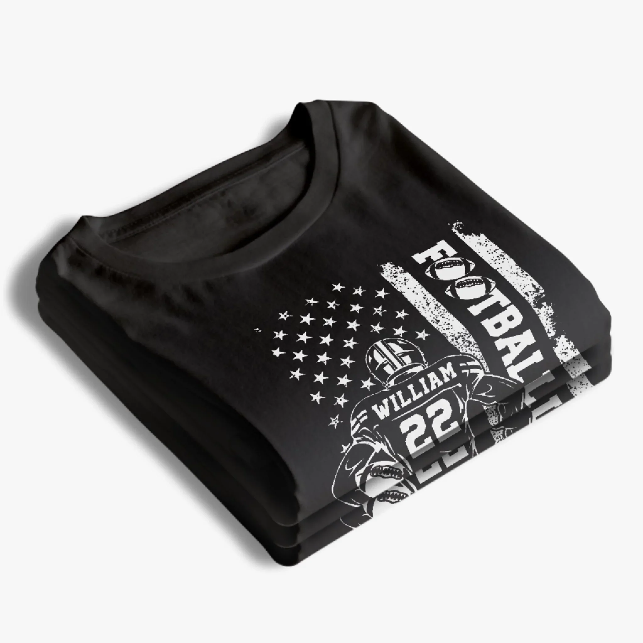 Custom Senior Football Mom T-shirt, Hoodie - Personalized Birthday Football Gifts For Mom, Football Lovers, NFL Fans, Sport Lovers - Football Mama With Leopard Coquette Bow - Image 9
