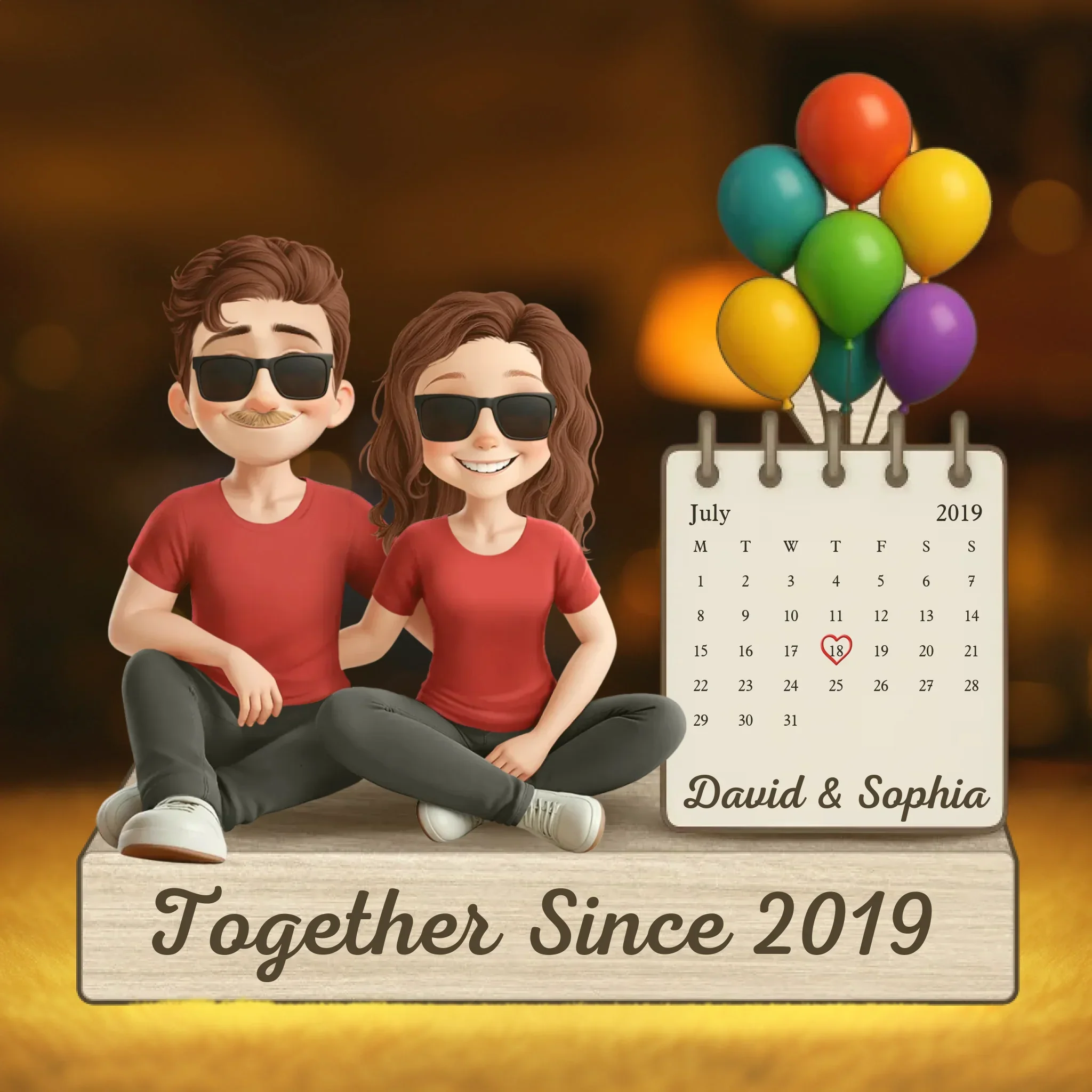 Custom Shaped Light Box - Personalized Anniversary Wedding Gifts For Husband And Wife, Him And Her - Still Laughing, Still Loving - Image 2