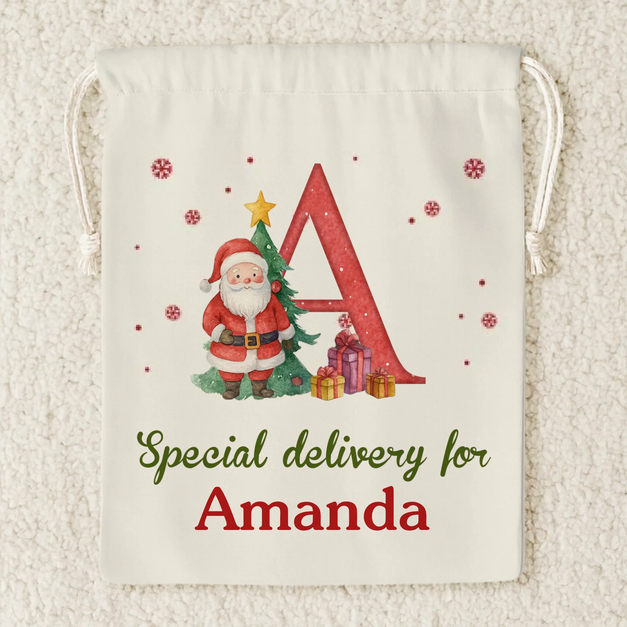 Custom Snowman Favor Bag - Personalized Christmas Birthday Gifts For Kids - Sweet Holiday Joy - Image 2