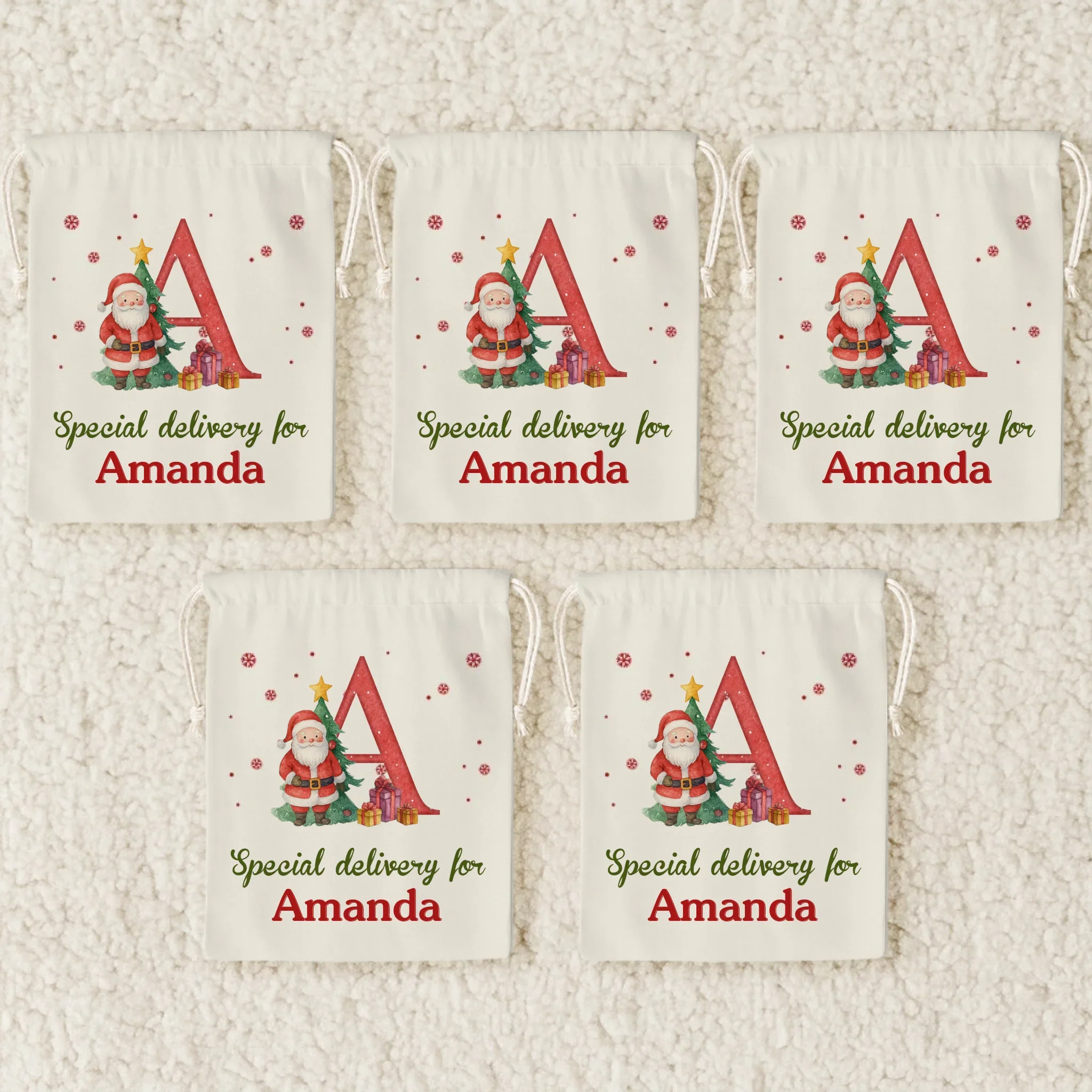 Custom Snowman Favor Bag - Personalized Christmas Birthday Gifts For Kids - Sweet Holiday Joy - Image 6