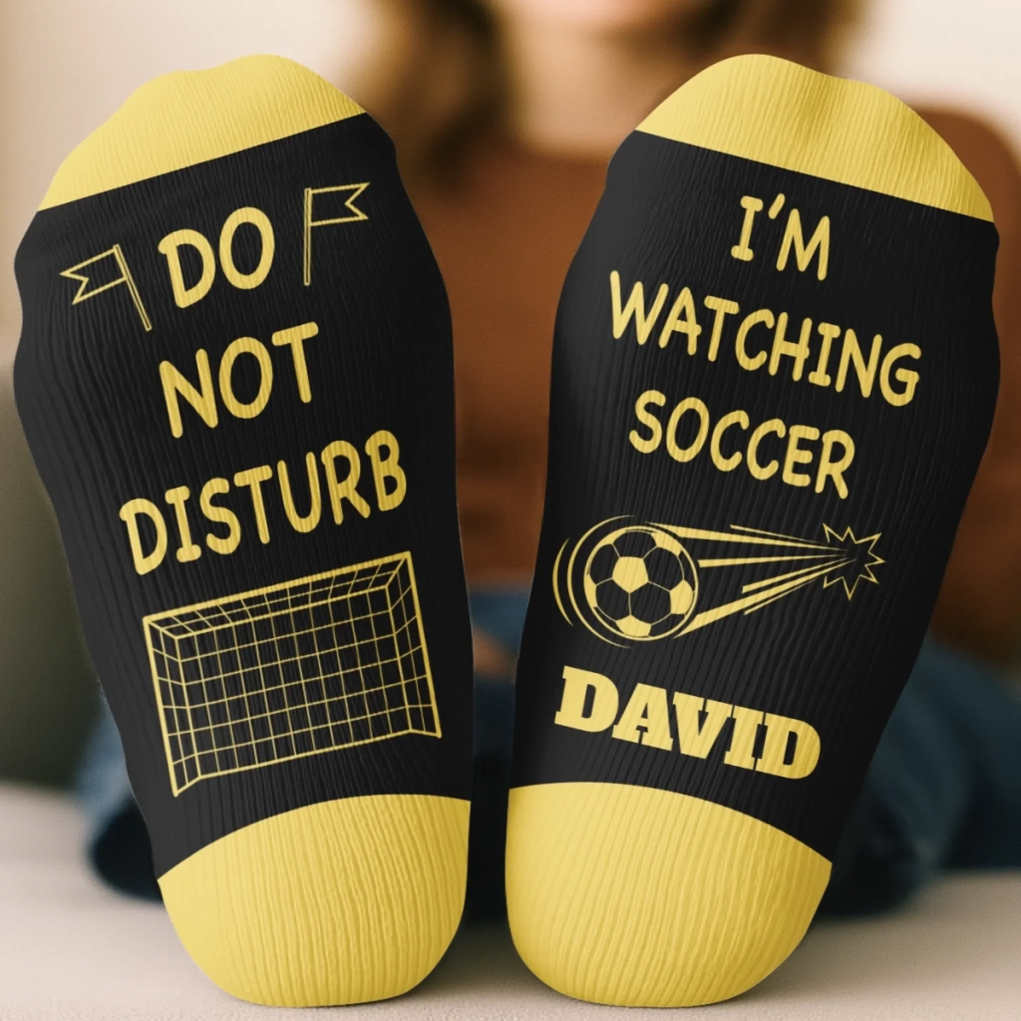 Custom Soccer Crew Socks - Personalized Christmas Birthday Soccer Gifts For Soccer Lovers, Sports Fans, Sports Lovers - Chasing Goals Every Day - Image 3