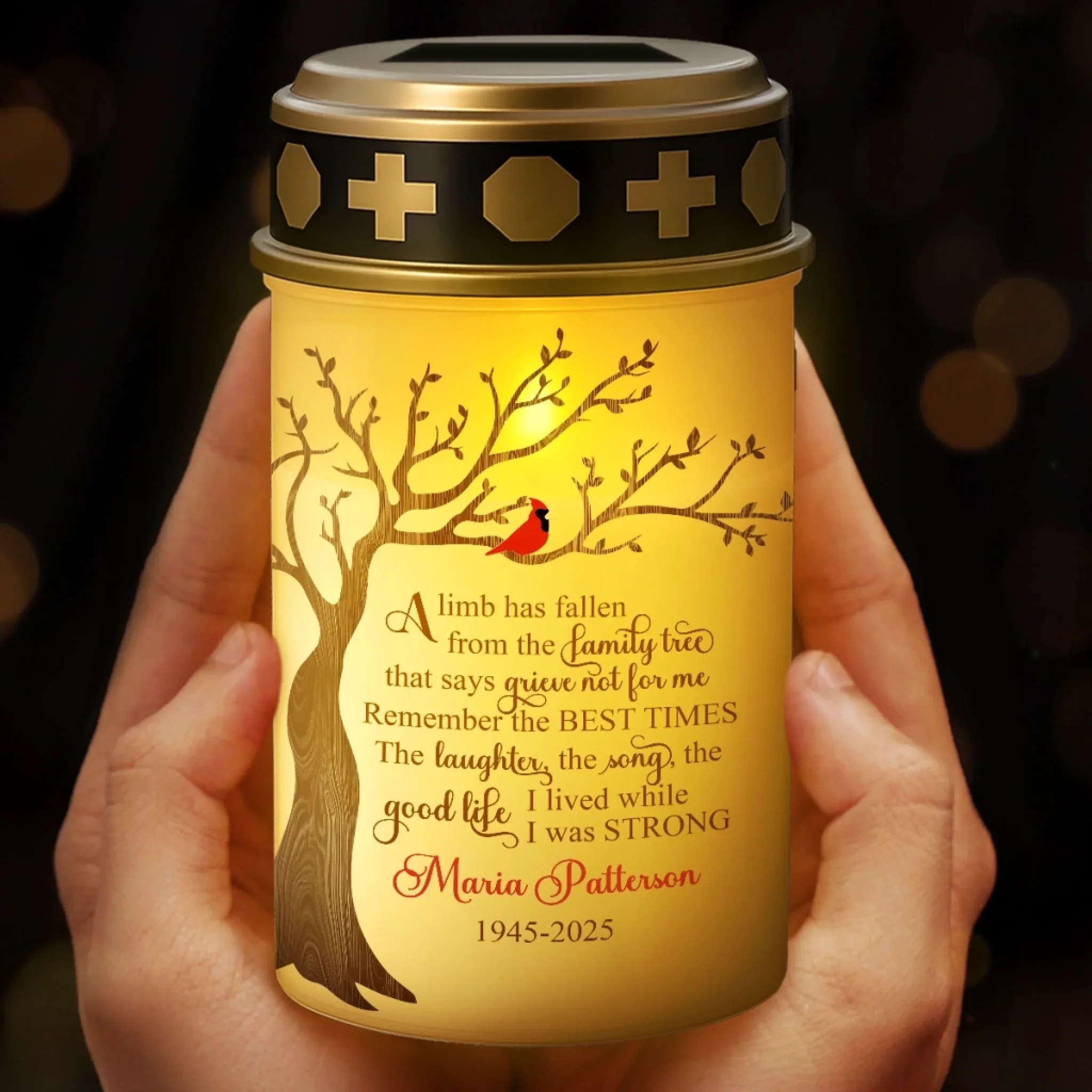 Custom Solar Stake Lights - Personalized Memorial Sympathy Gifts For Loss Of Mom, Dad - Love’s Light Never Fades - Image 4
